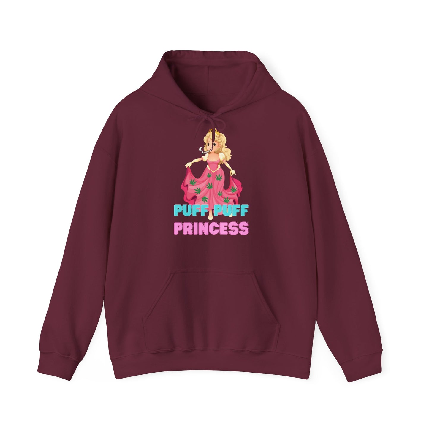 Unisex Heavy Blend Hooded Sweatshirt Princess Pink Design, Puff Princess, Gift for Her