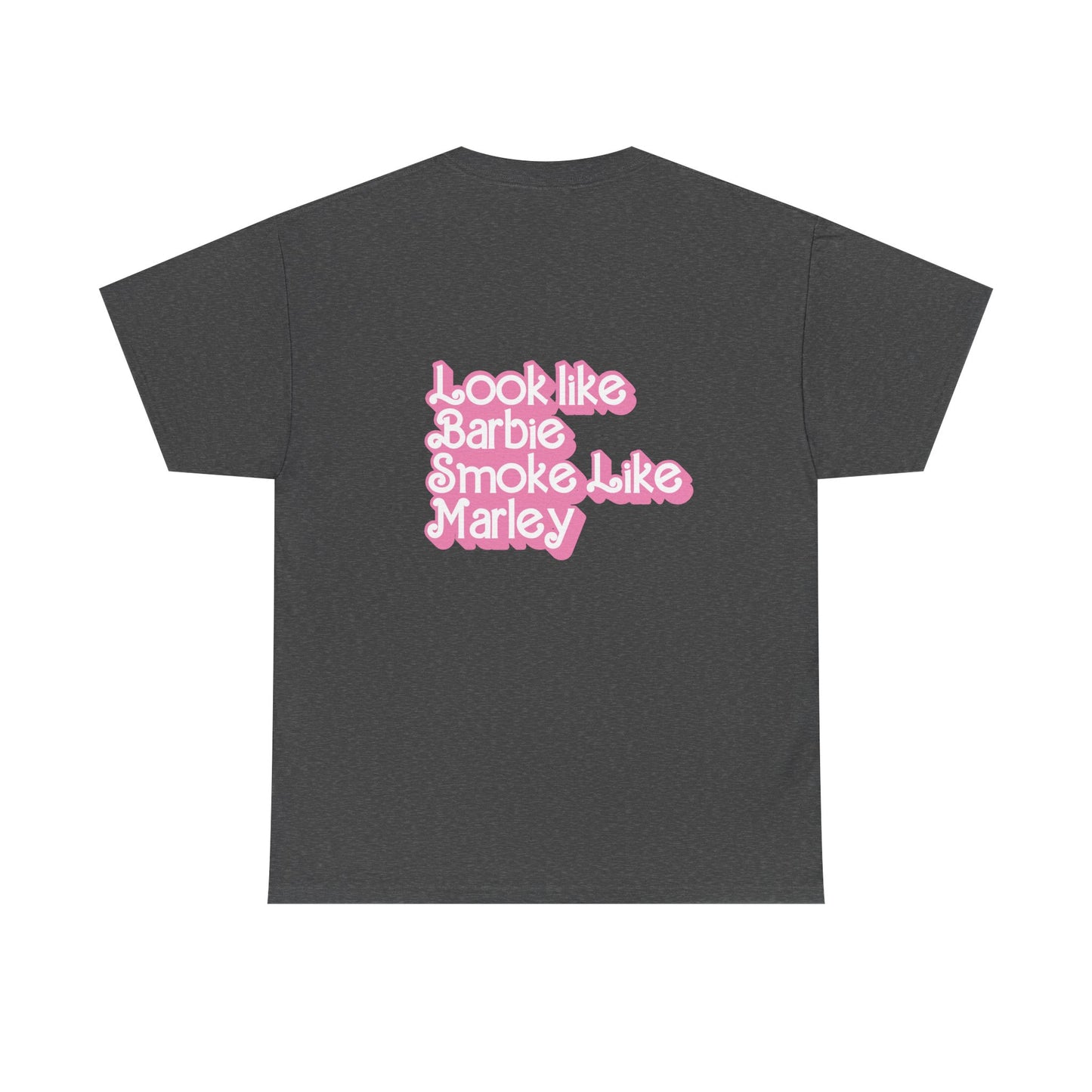 Cinderella Retro Pinup Tee — "Look Like Barbie, Smoke Like Marley" Graphic T‑Shirt