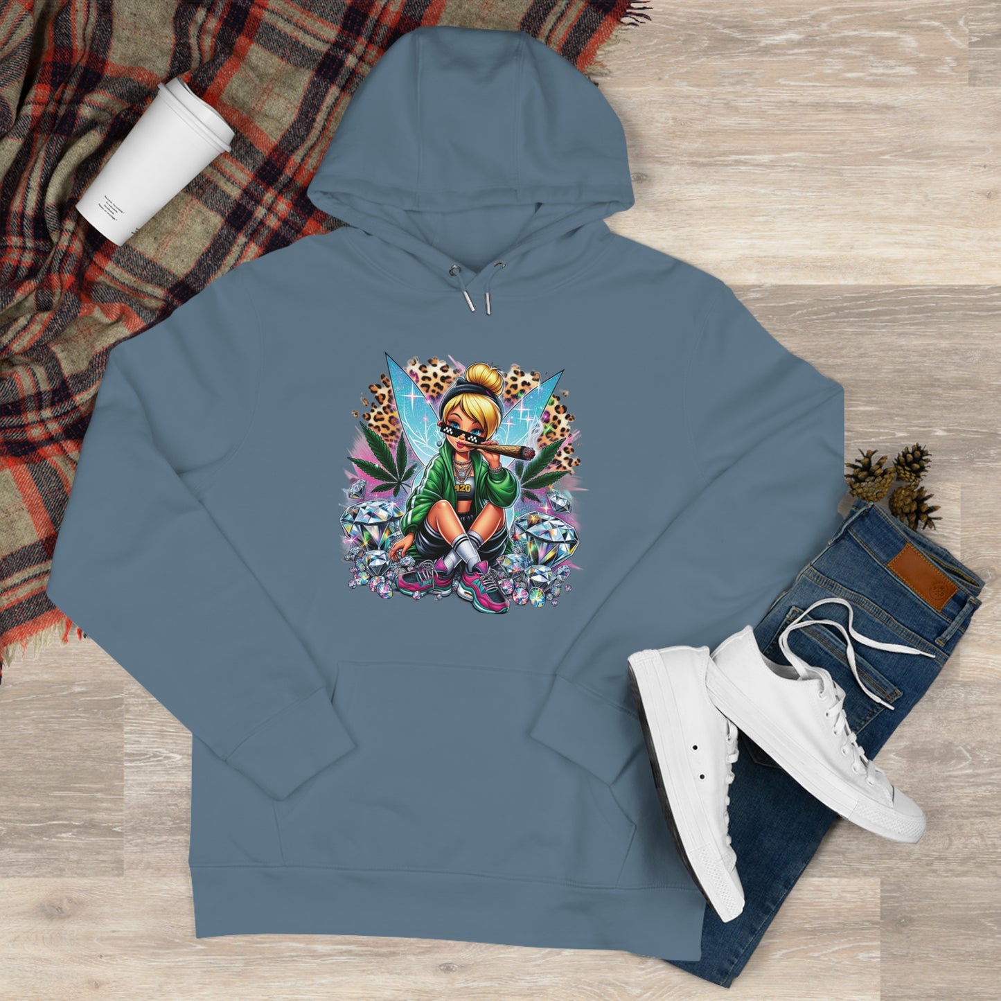 King Graphic Hoodie — Streetwear Fairy Girl Design