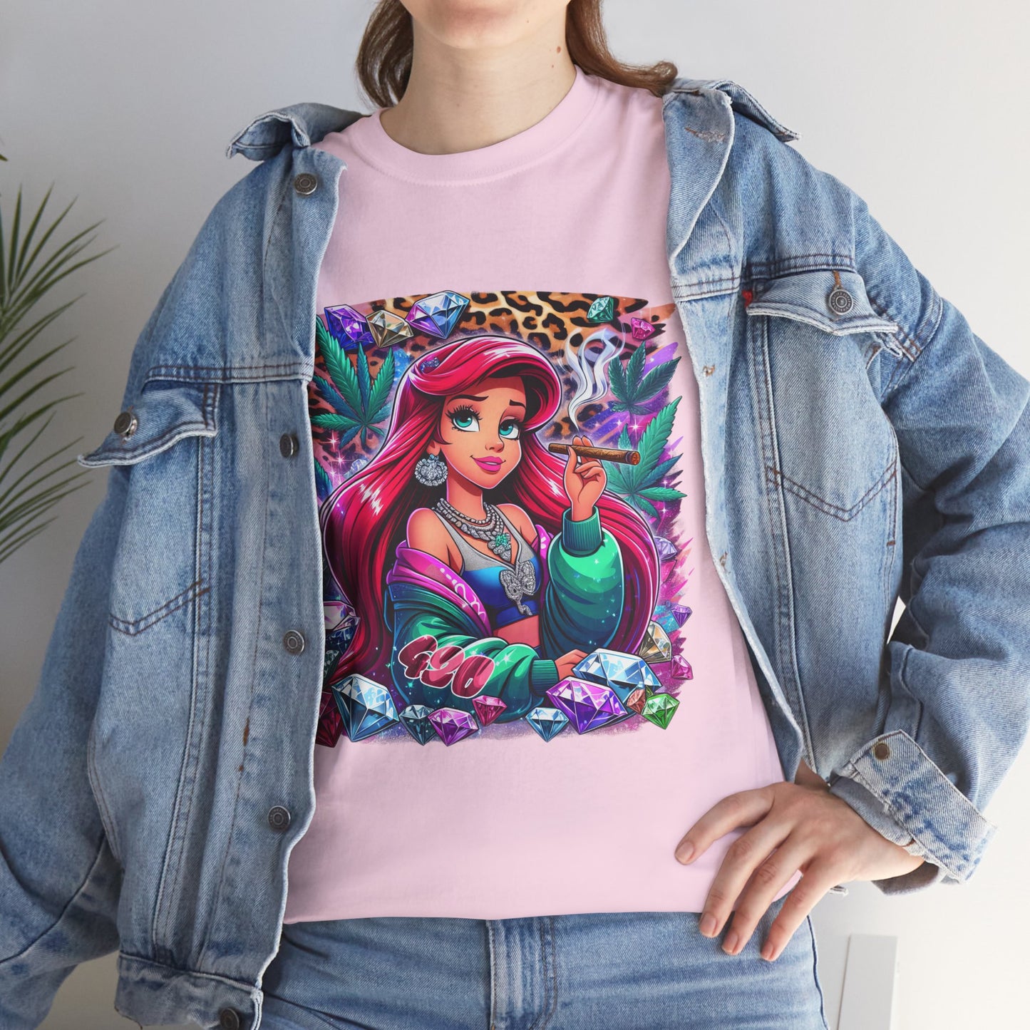 Ariel Retro Pop Art Tee — Colorful Mermaid Graphic T-Shirt