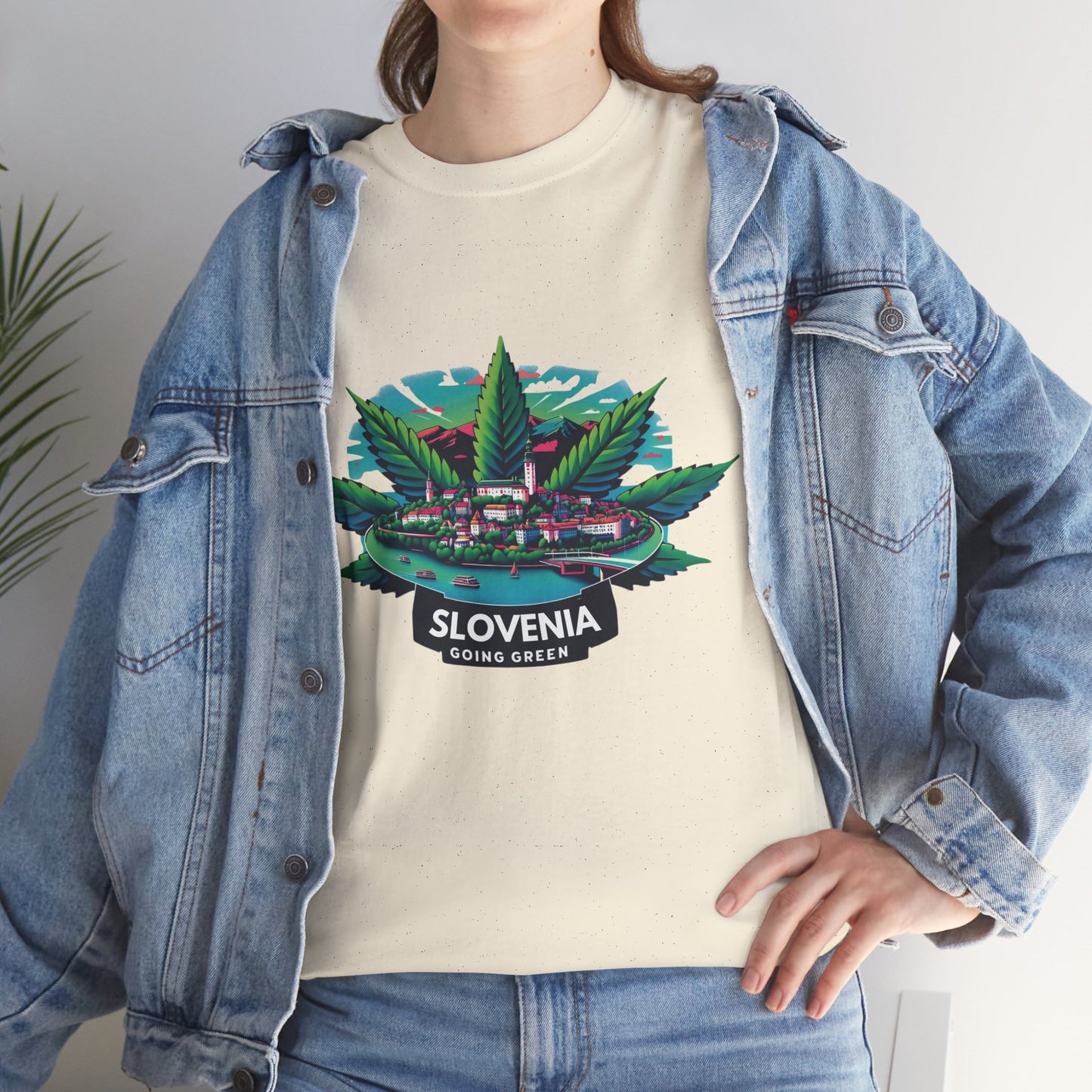Slovenia is Going Green Heavy Cotton Tee