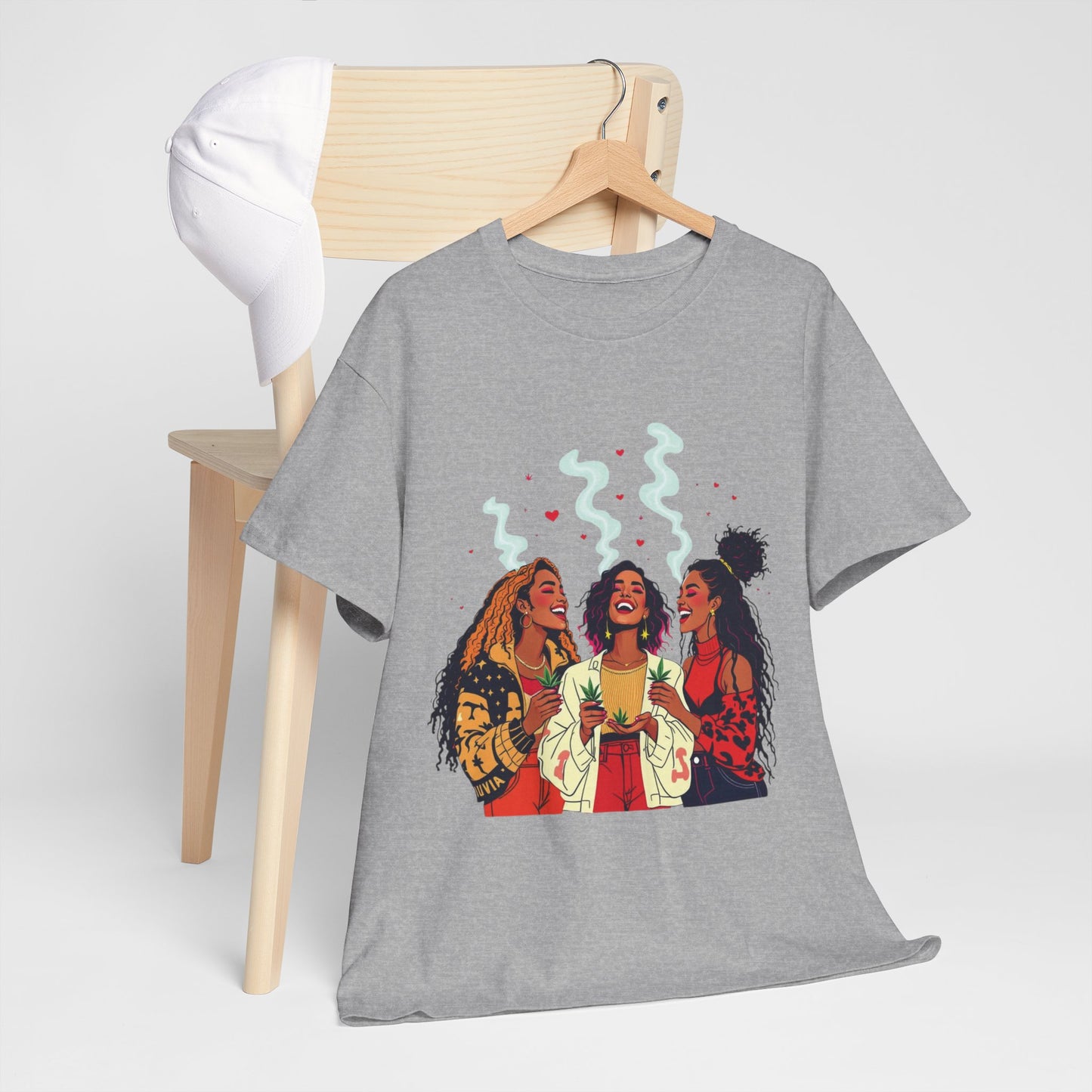 Sisterhood Vibes T-Shirt — Joyful Diverse Women Graphic Tee