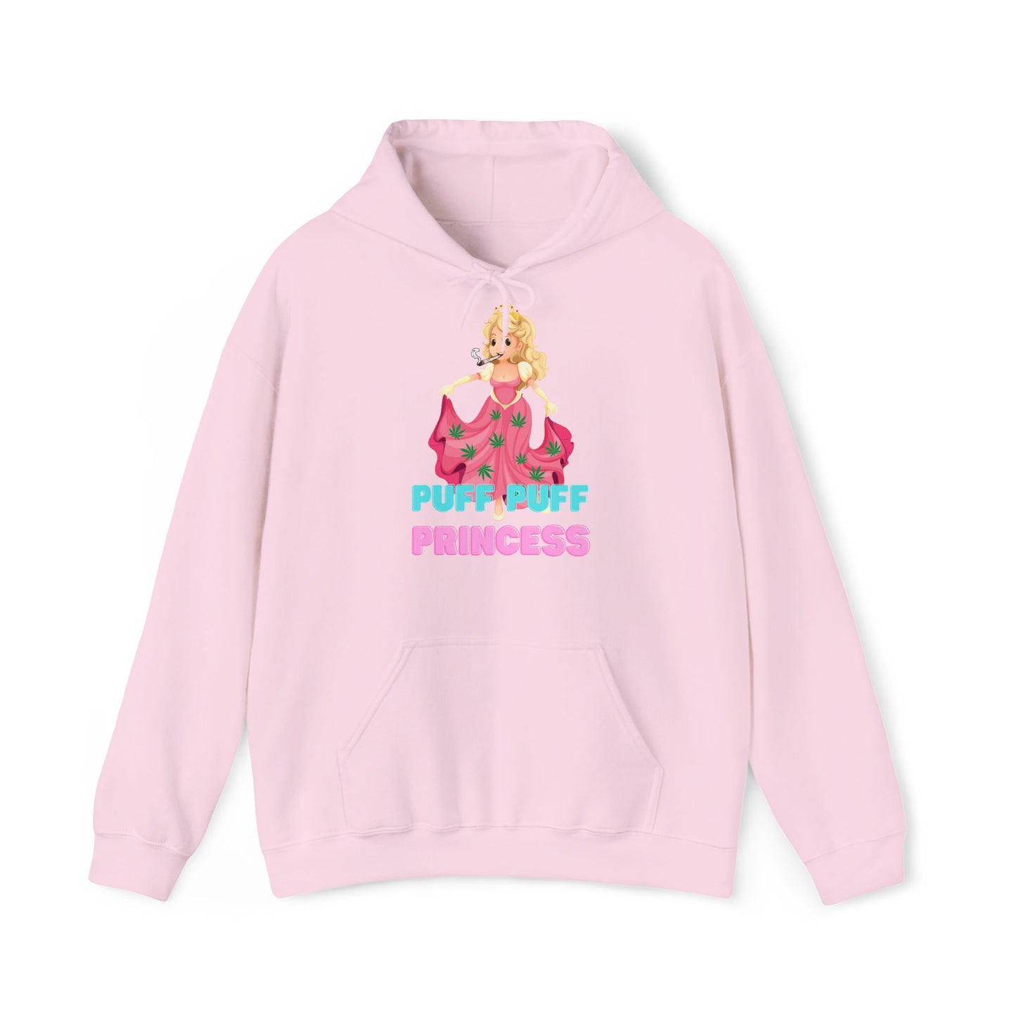 Unisex Heavy Blend Hooded Sweatshirt Princess Pink Design, Puff Princess, Gift for Her