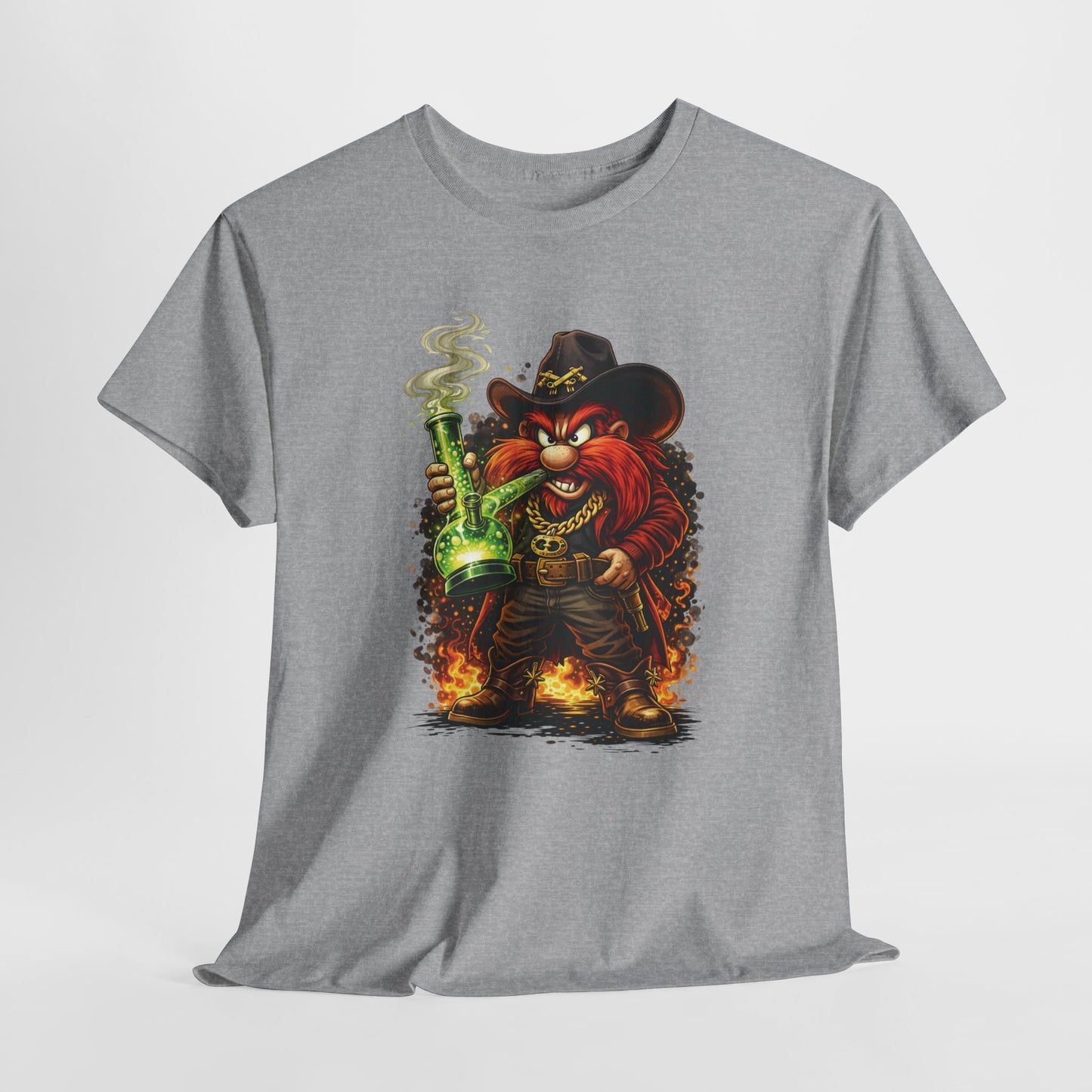 Viking Alchemist Graphic Tee — Fiery Dwarf with Potion