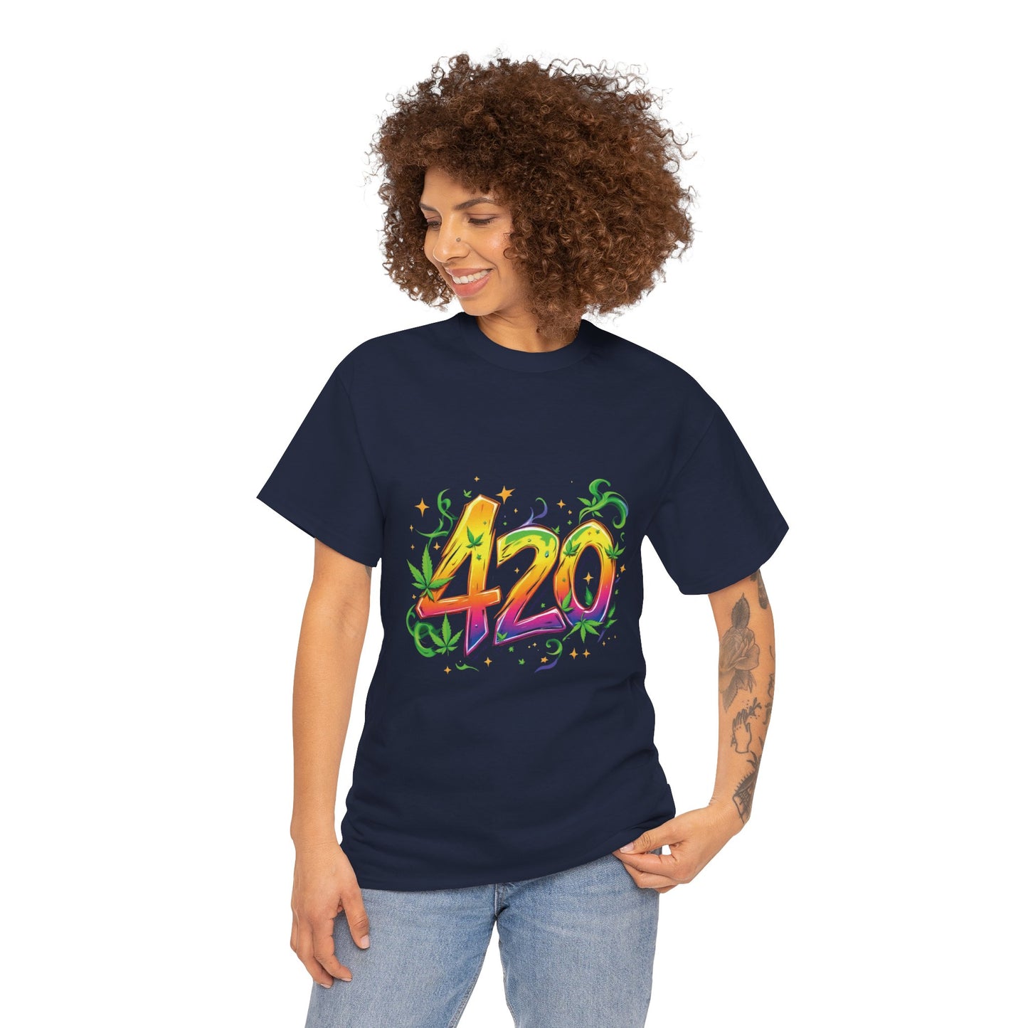 420 Colorful Tee — Psychedelic Stoner Graphic T-Shirt for 4/20 Celebrations