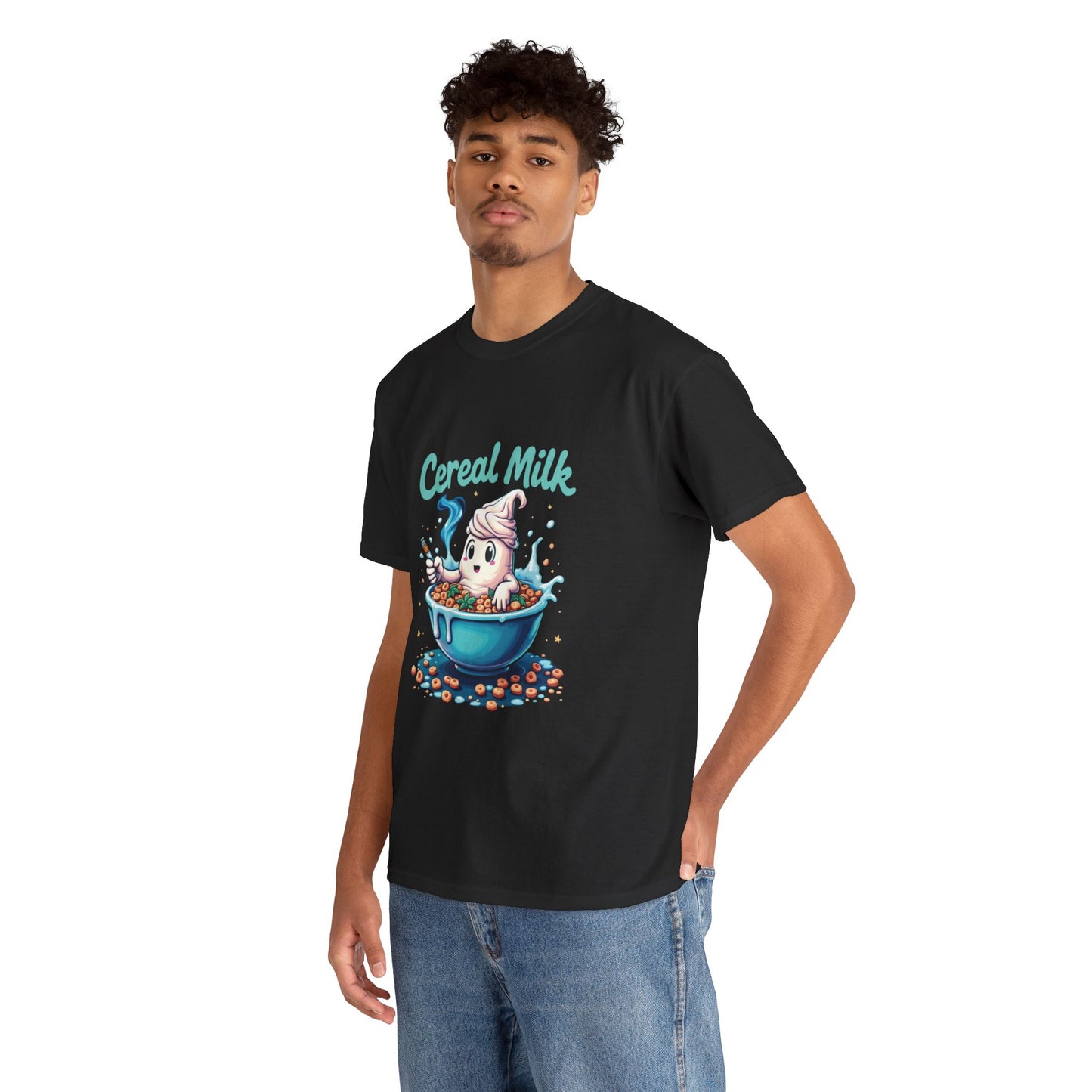 Cereal Milk Tee — Cute Cereal Mascot Graphic Shirt