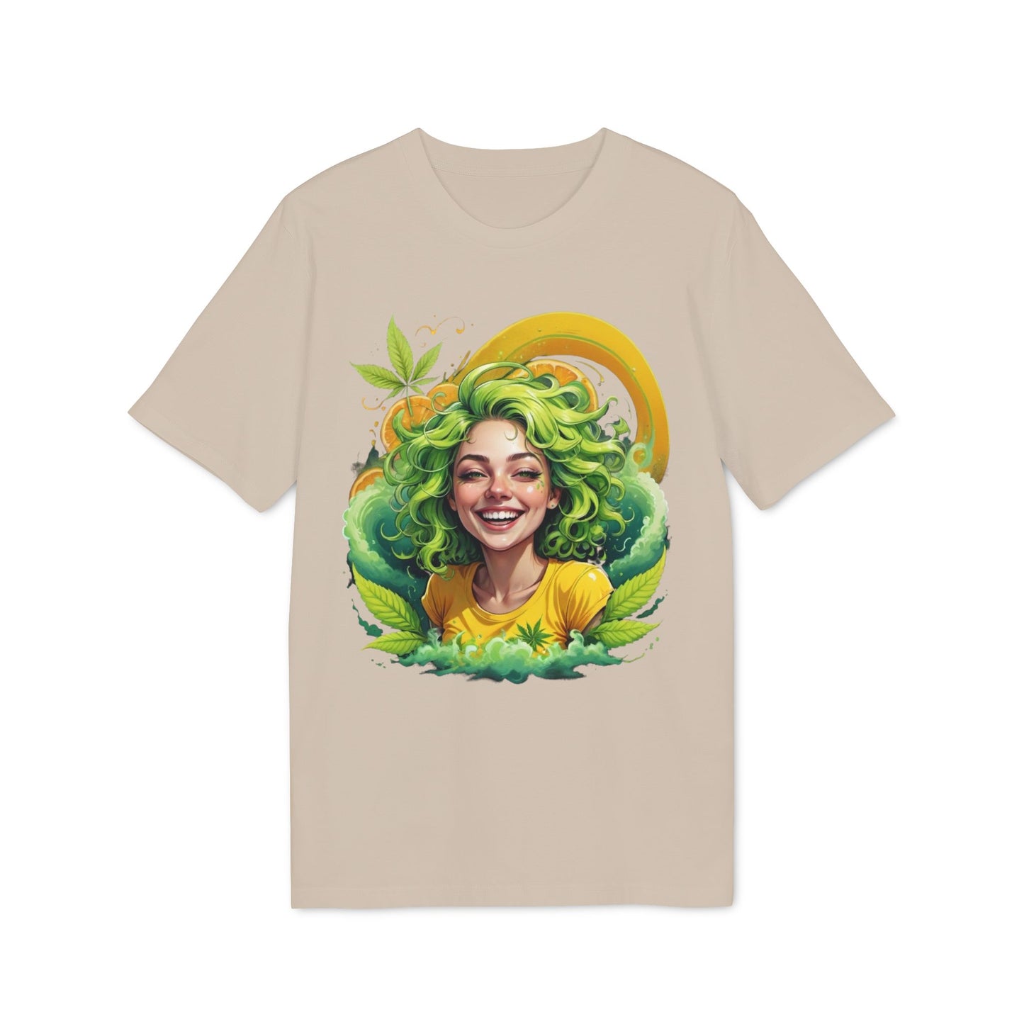 Herbal Vibes T-Shirt — "Girl Gone Herbal" Green Goddess Graphic Tee