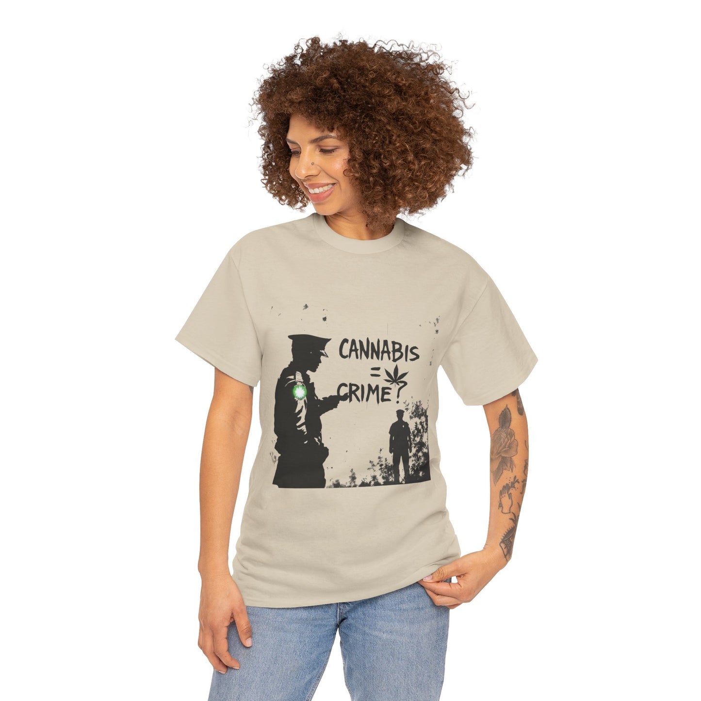 Weed = Crime? Graphic Tee — Protest/Streetwear Shirt