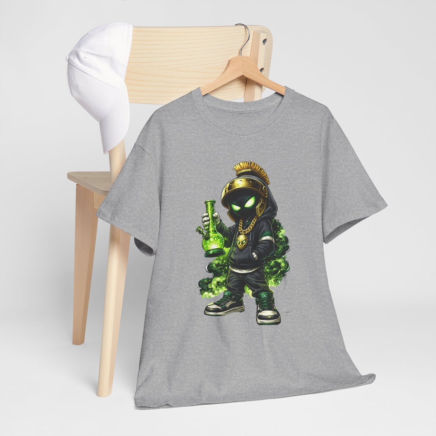Rogue Alchemist Tee — Urban Streetwear Graphic T-Shirt with Green Potion Character