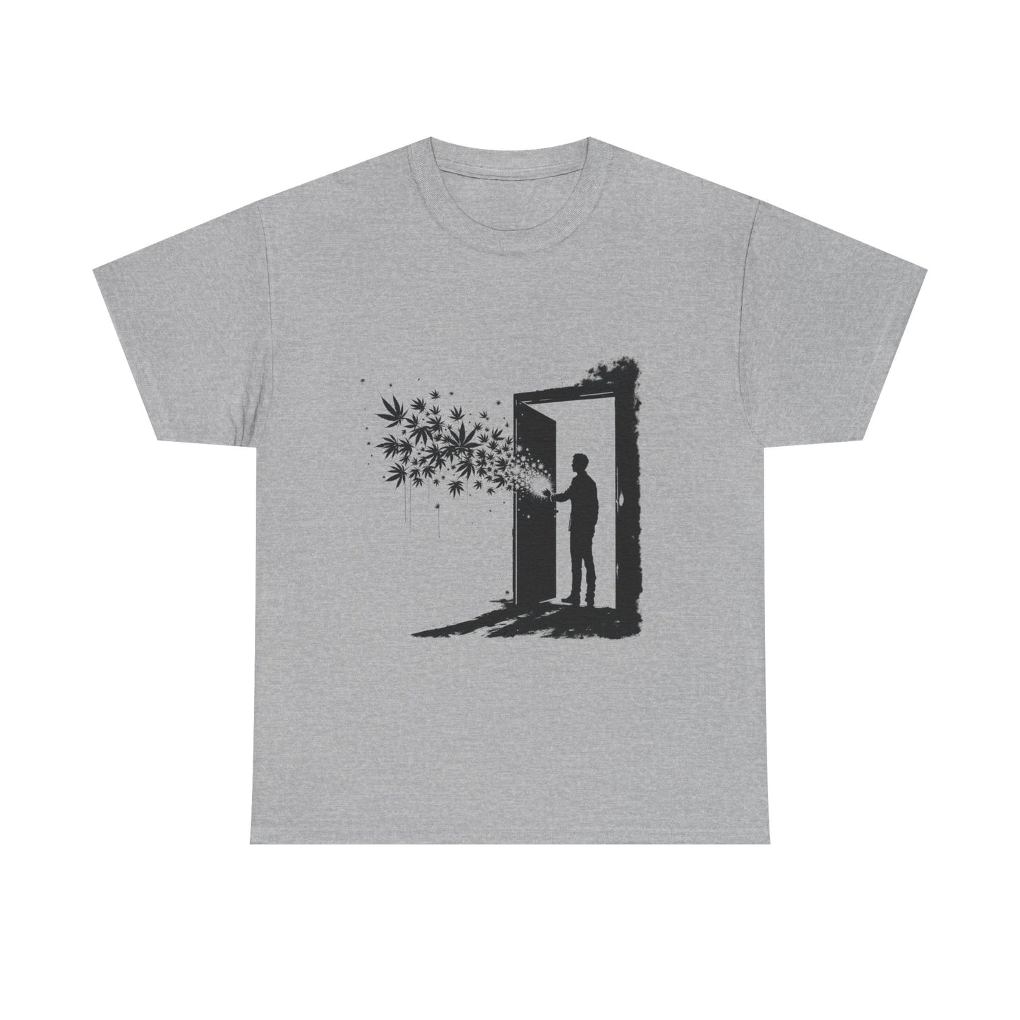 Dream Portal T‑Shirt — Silhouette Doorway with Stars Graphic