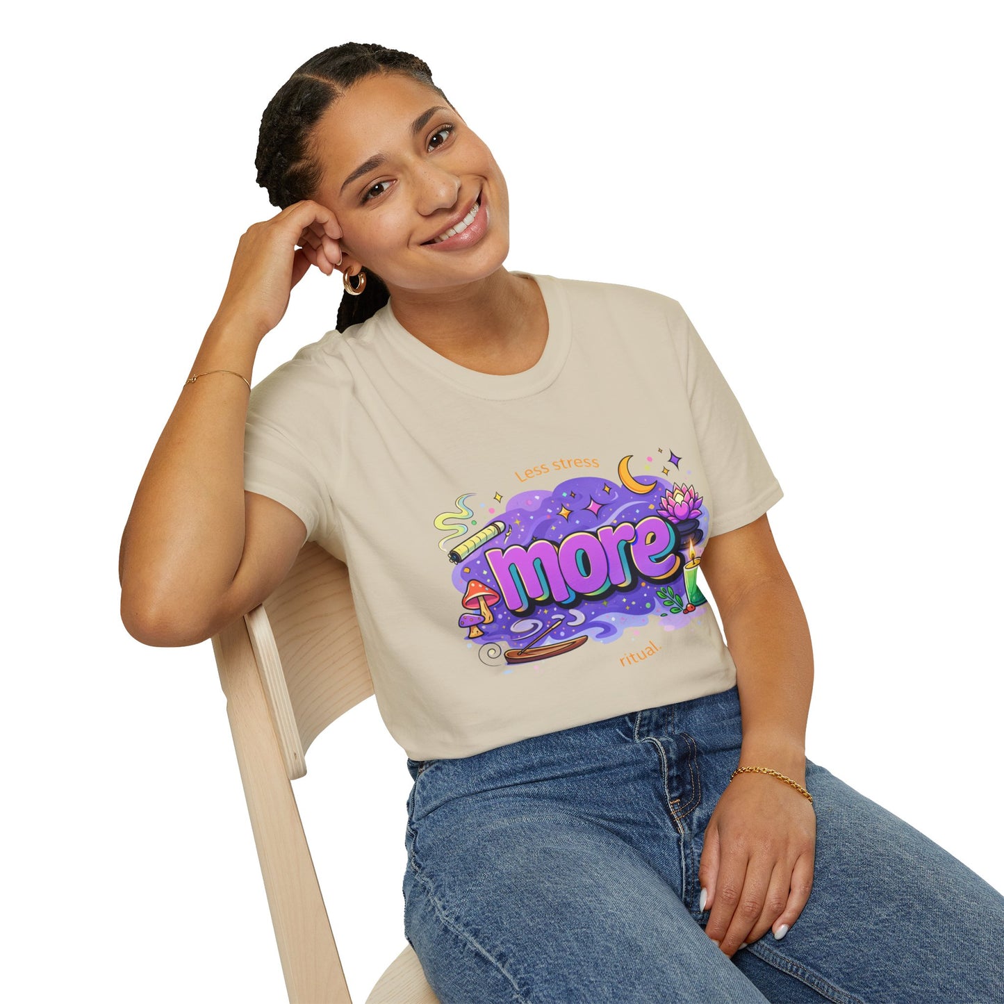 More Rituals Graphic T-Shirt — Whimsical Nighttime Mushroom Design