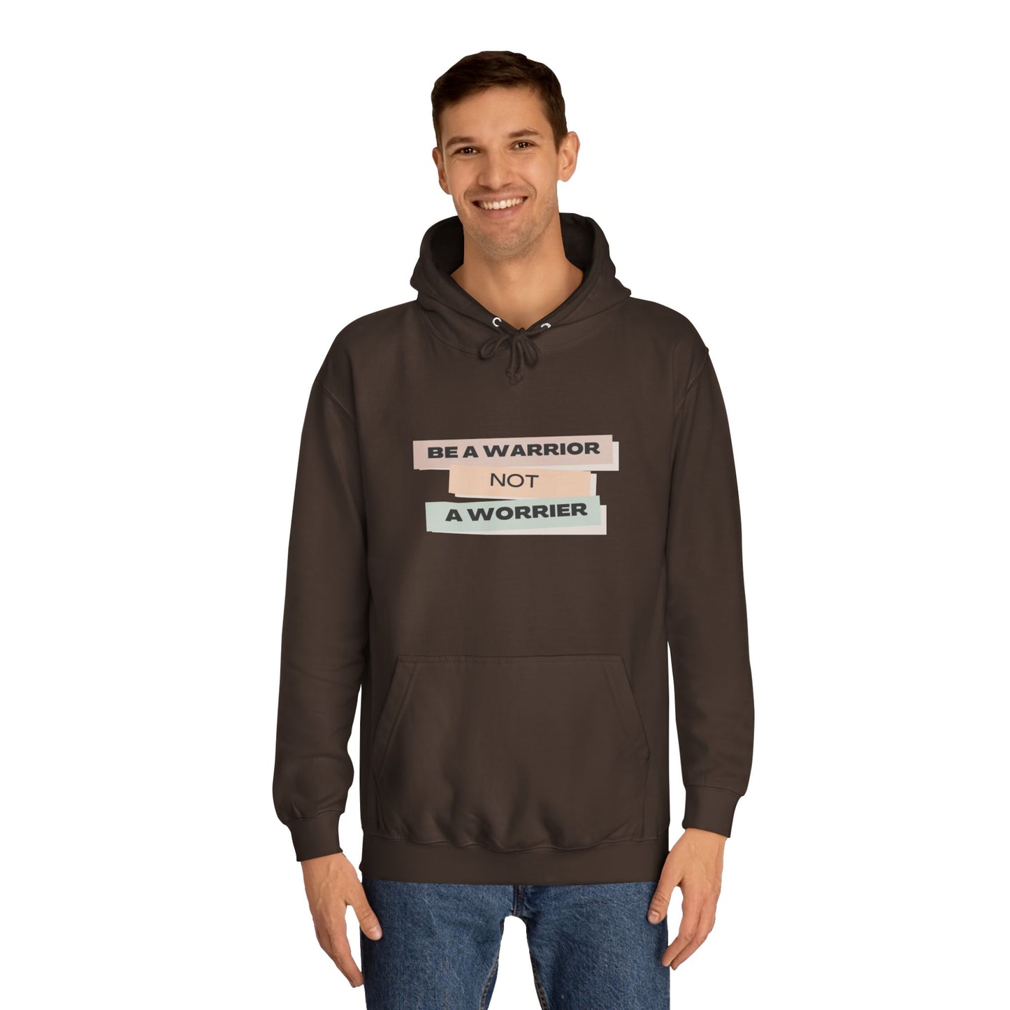 Unisex College Hoodie with Motivational Saying