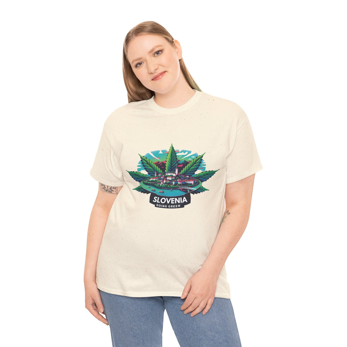 Slovenia is Going Green Heavy Cotton Tee