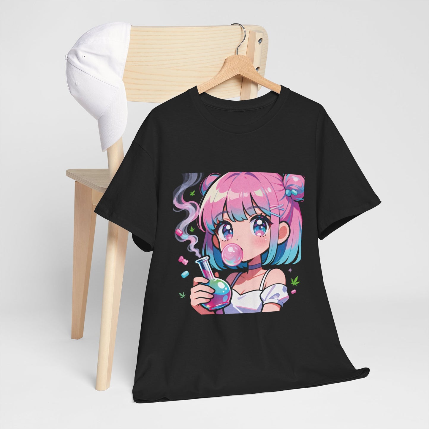 Kawaii Pastel Anime Girl Bong T‑Shirt