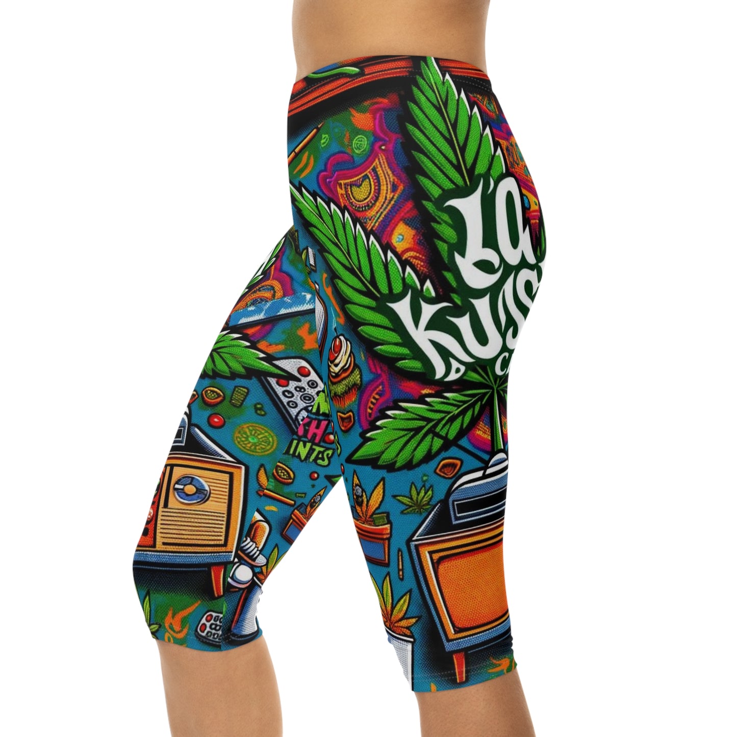 Women’s Capri Leggings LA Kush Cake