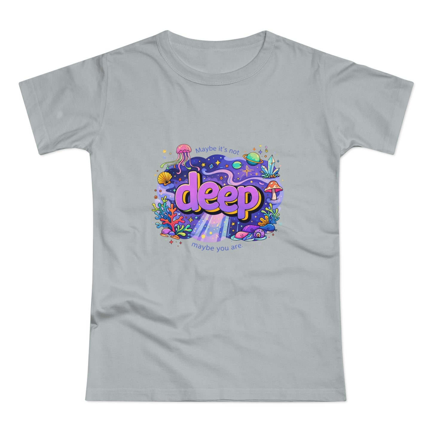 Deep Ocean Graphic T-Shirt — "Deep" Colorful Underwater Design