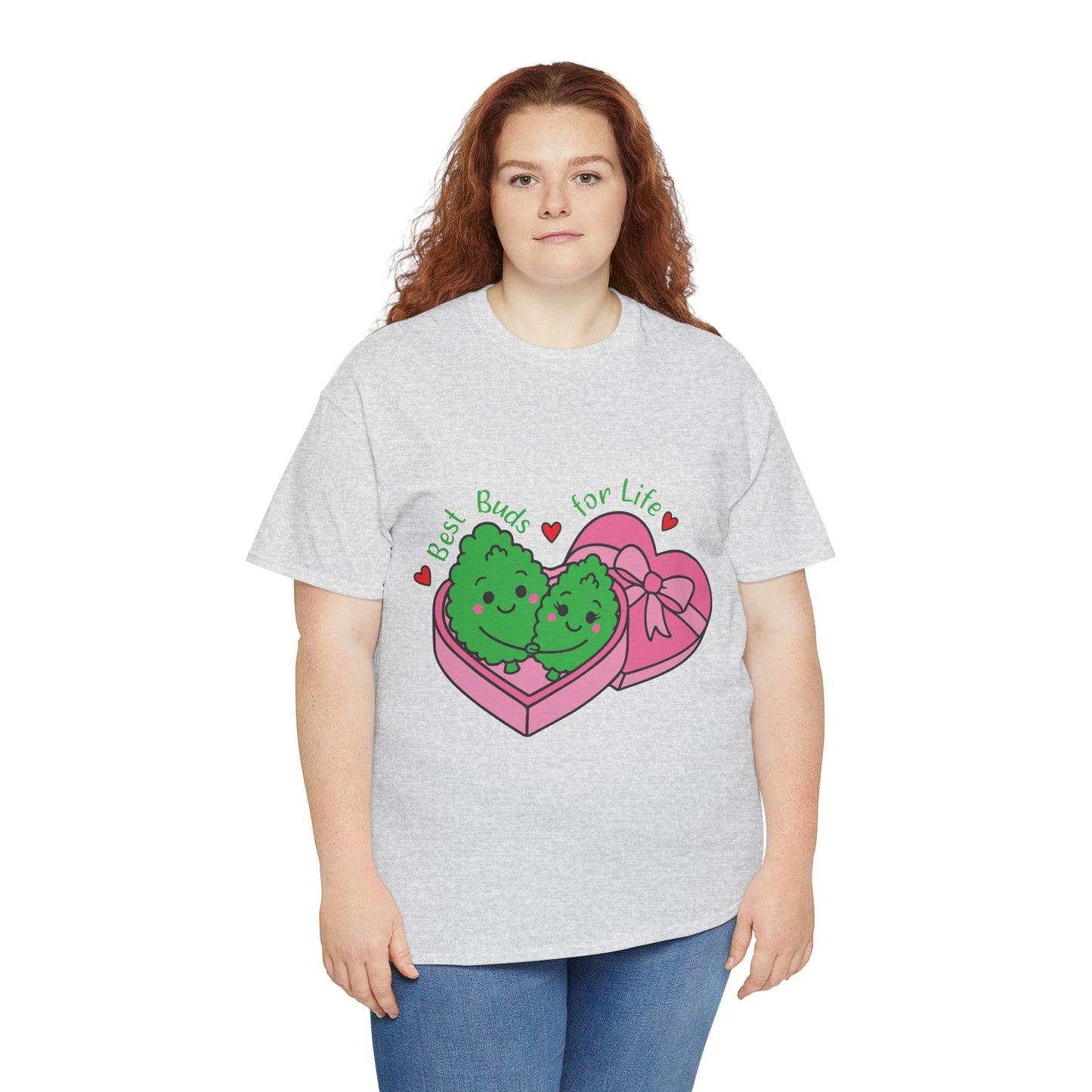 Friendship Heart Tee — “Best Buds for Life” Cute Plant Friends Valentine T‑Shirt