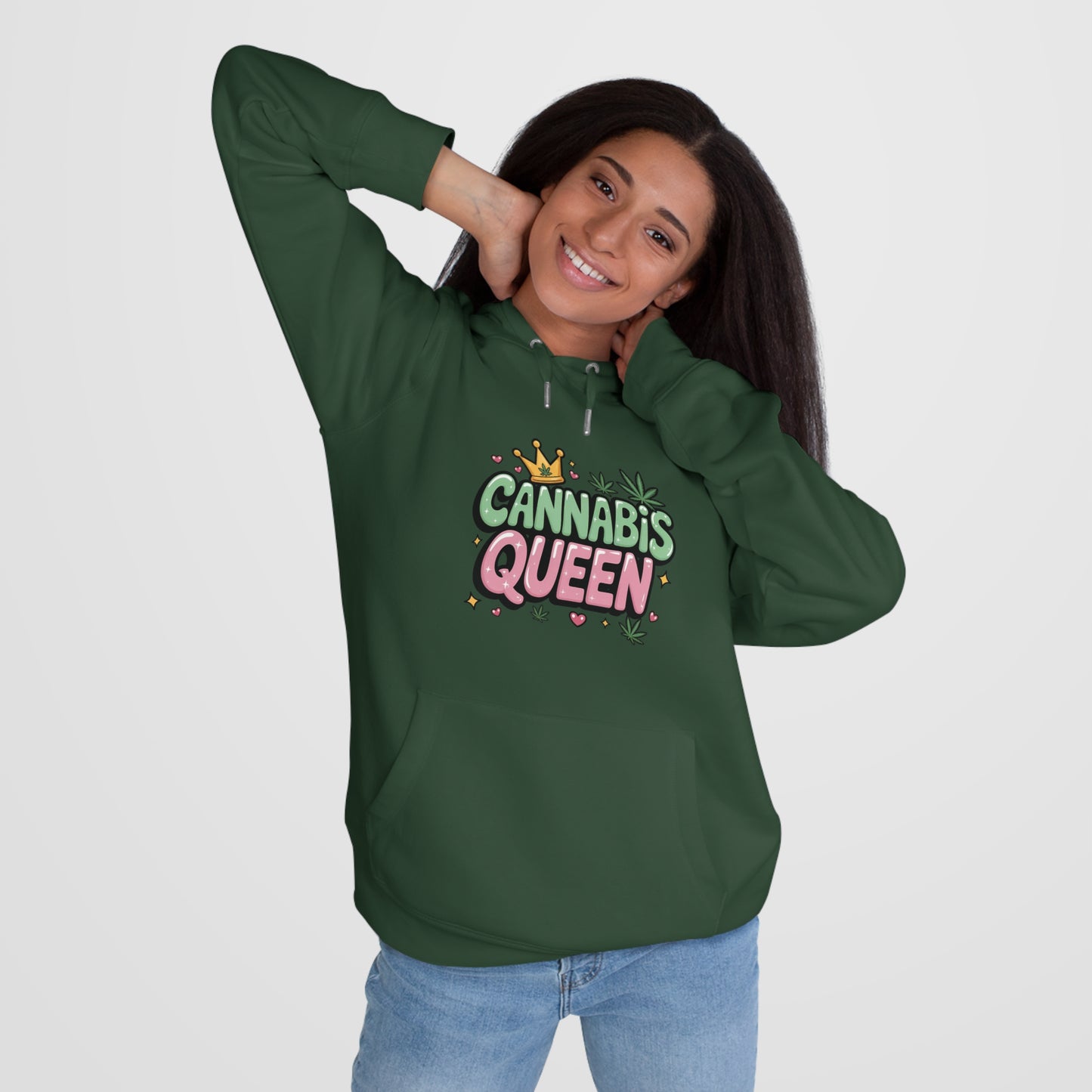 420 Queen Hoodie — 'I Like Big Blunts and I Cannot Lie' Graphic Pullover