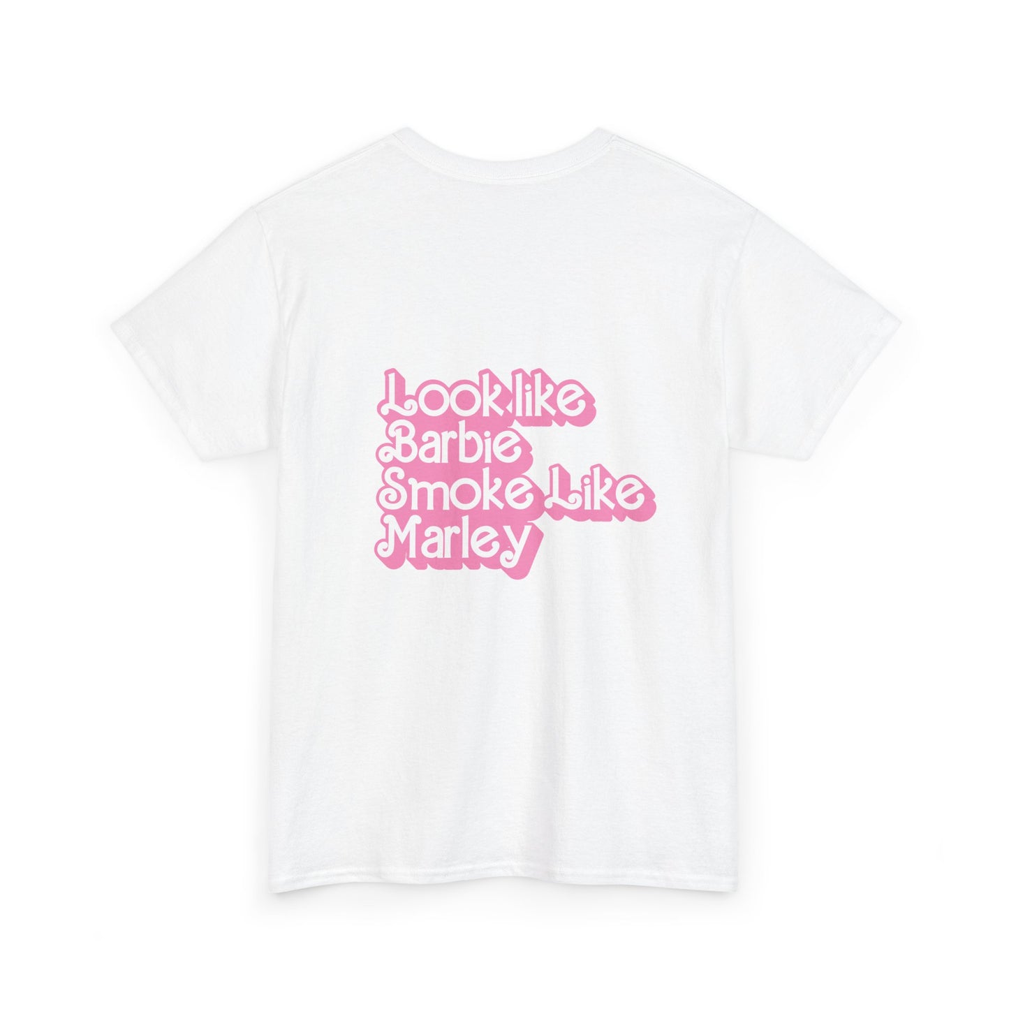 Cinderella Retro Pinup Tee — "Look Like Barbie, Smoke Like Marley" Graphic T‑Shirt