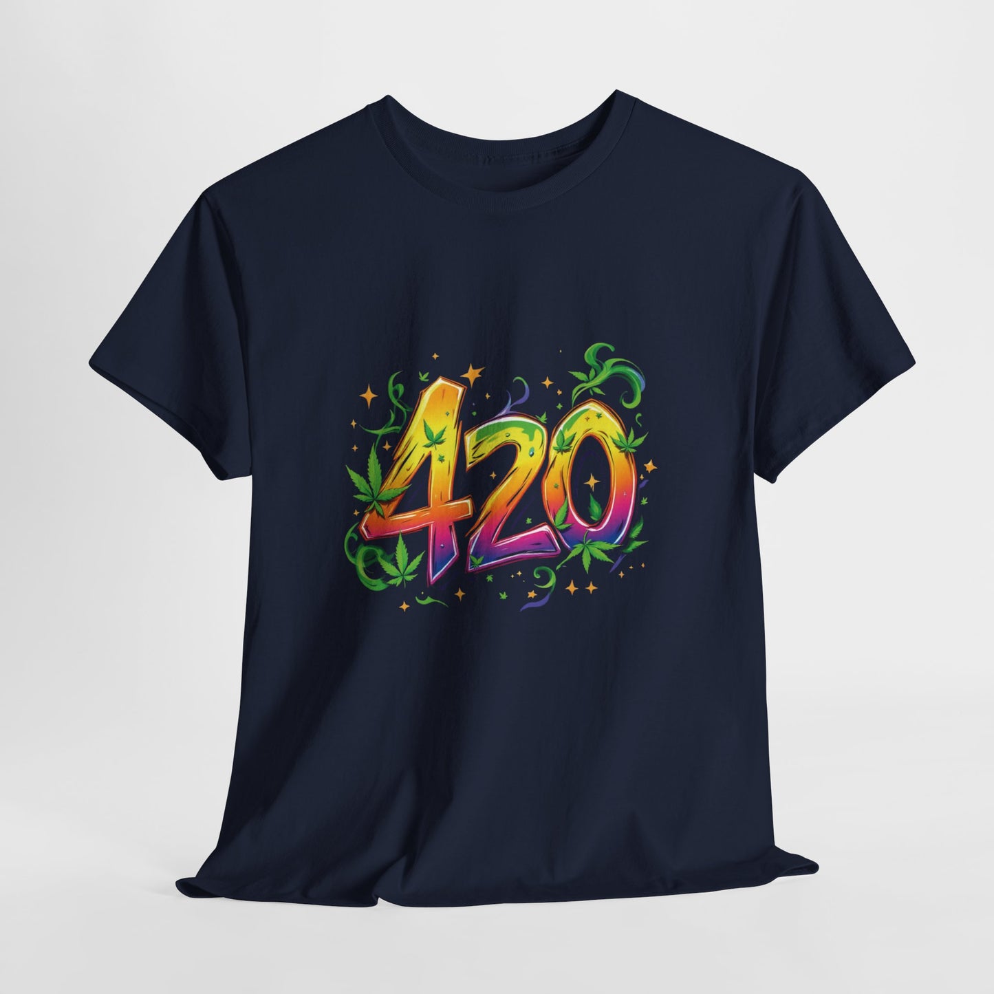 420 Colorful Tee — Psychedelic Stoner Graphic T-Shirt for 4/20 Celebrations