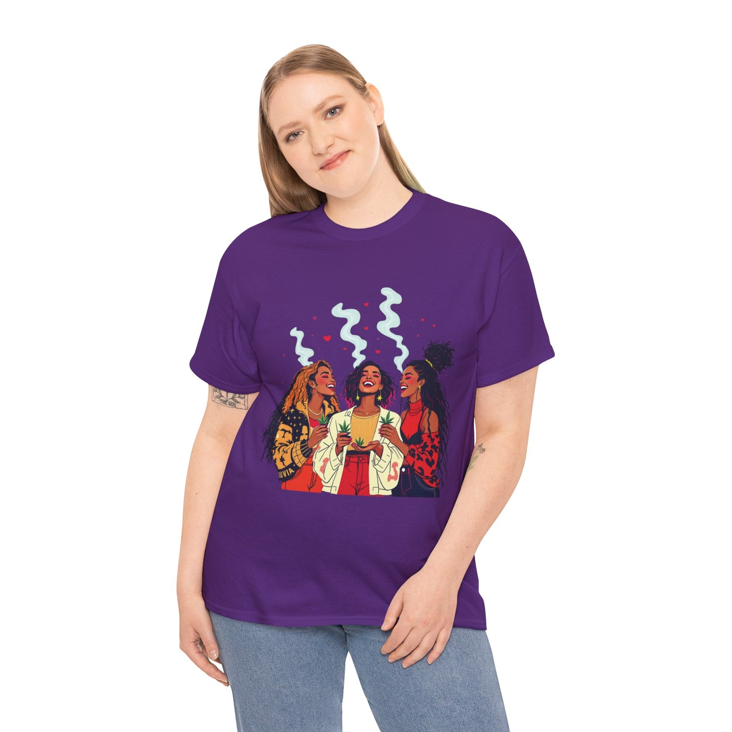Sisterhood Vibes T-Shirt — Joyful Diverse Women Graphic Tee