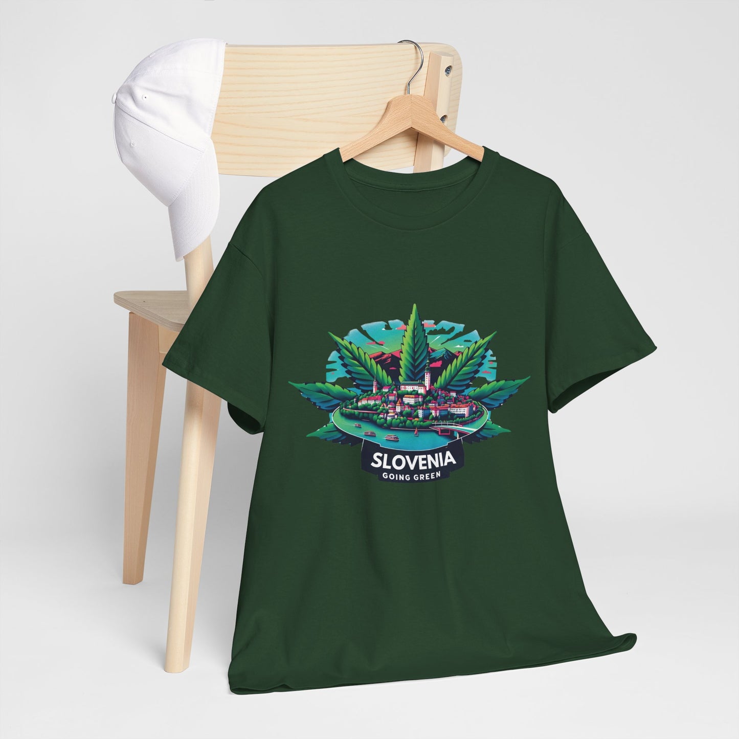 Slovenia is Going Green Heavy Cotton Tee