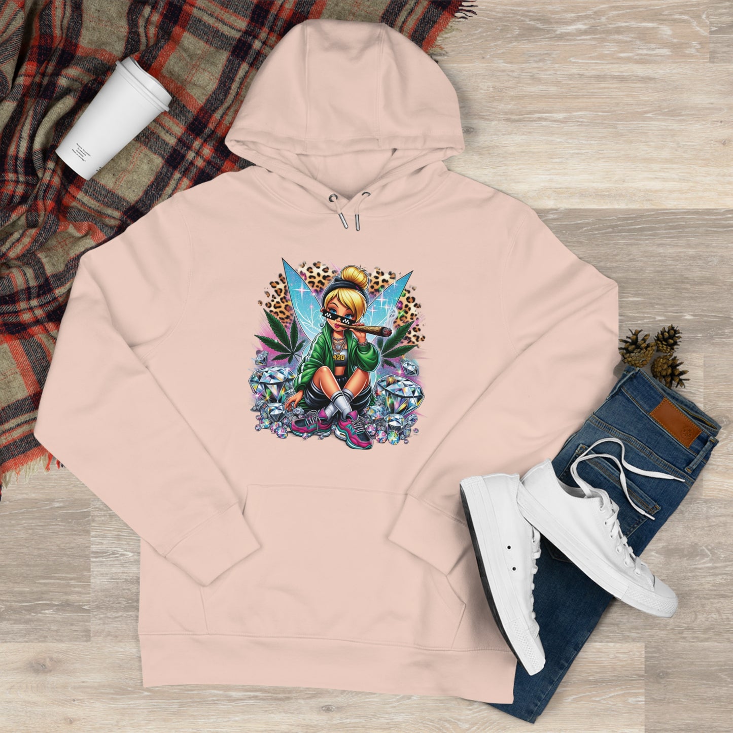 King Graphic Hoodie — Streetwear Fairy Girl Design