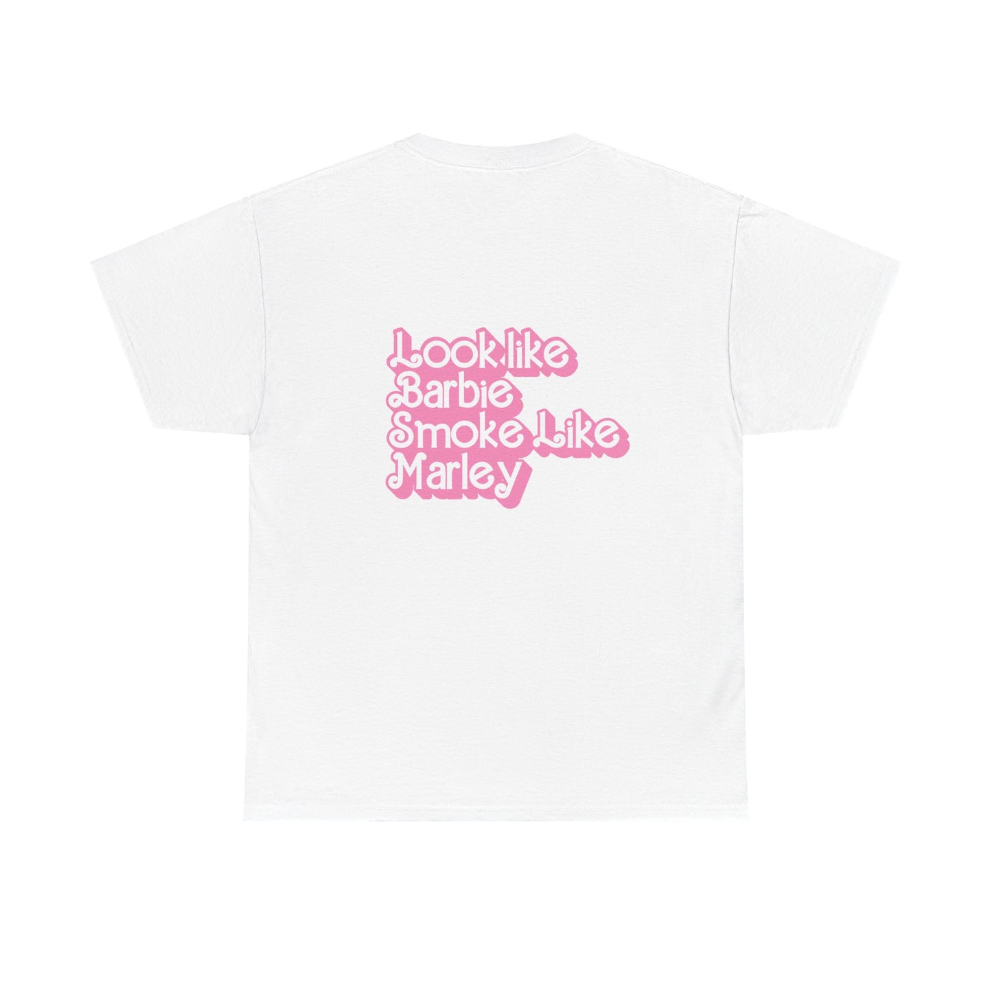 Cinderella Retro Pinup Tee — "Look Like Barbie, Smoke Like Marley" Graphic T‑Shirt