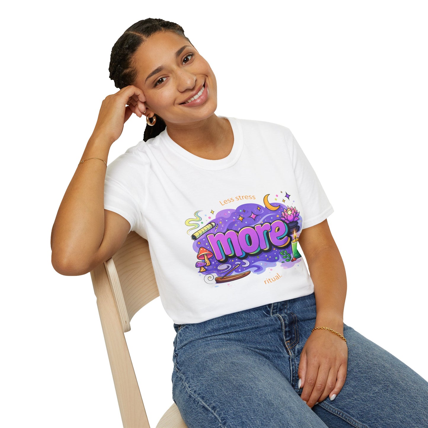 More Rituals Graphic T-Shirt — Whimsical Nighttime Mushroom Design