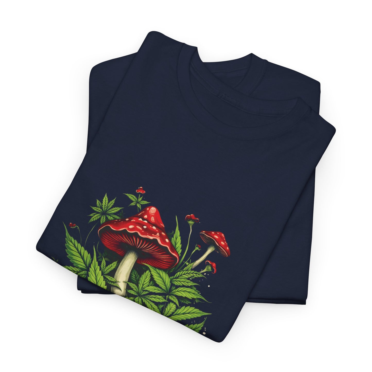 Mushroom Garden T-Shirt — Red Toadstool Botanical Tee