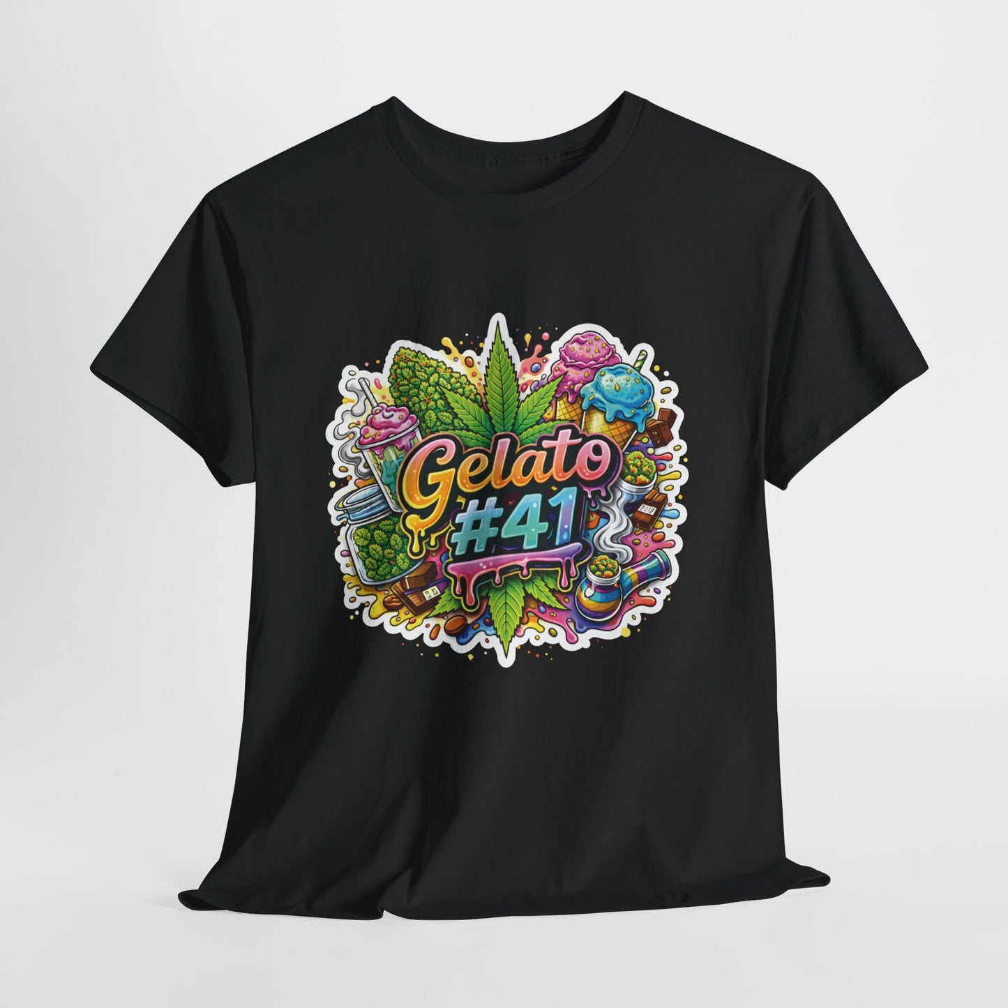 Gelato #41 Graphic Tee — Colorful Leaf Streetwear Shirt