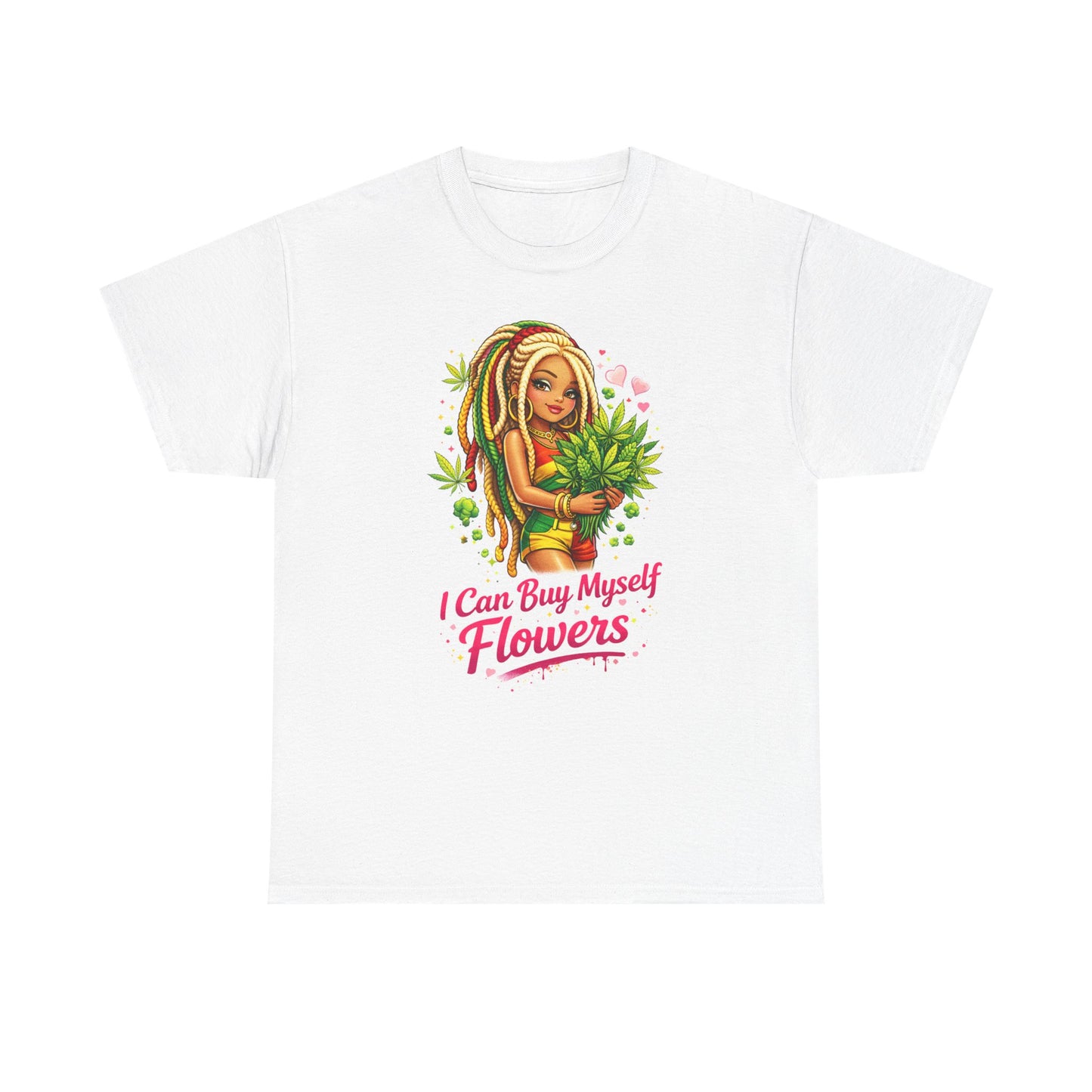 Floral Self-Love Tee — "I Can Buy Myself Flowers" Graphic T-Shirt