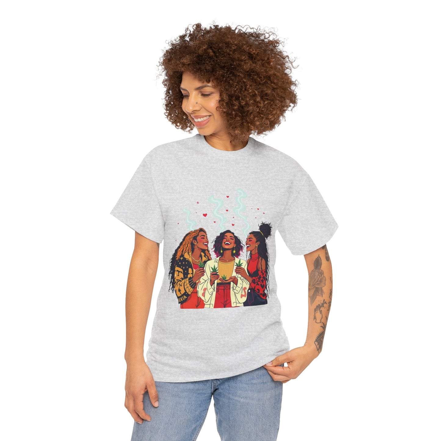 Sisterhood Vibes T-Shirt — Joyful Diverse Women Graphic Tee