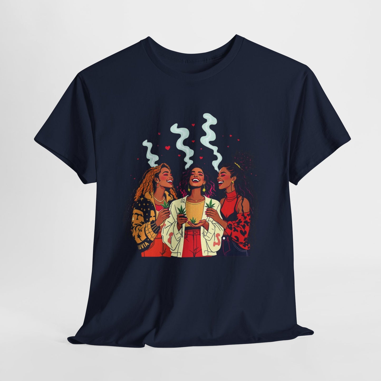 Sisterhood Vibes T-Shirt — Joyful Diverse Women Graphic Tee