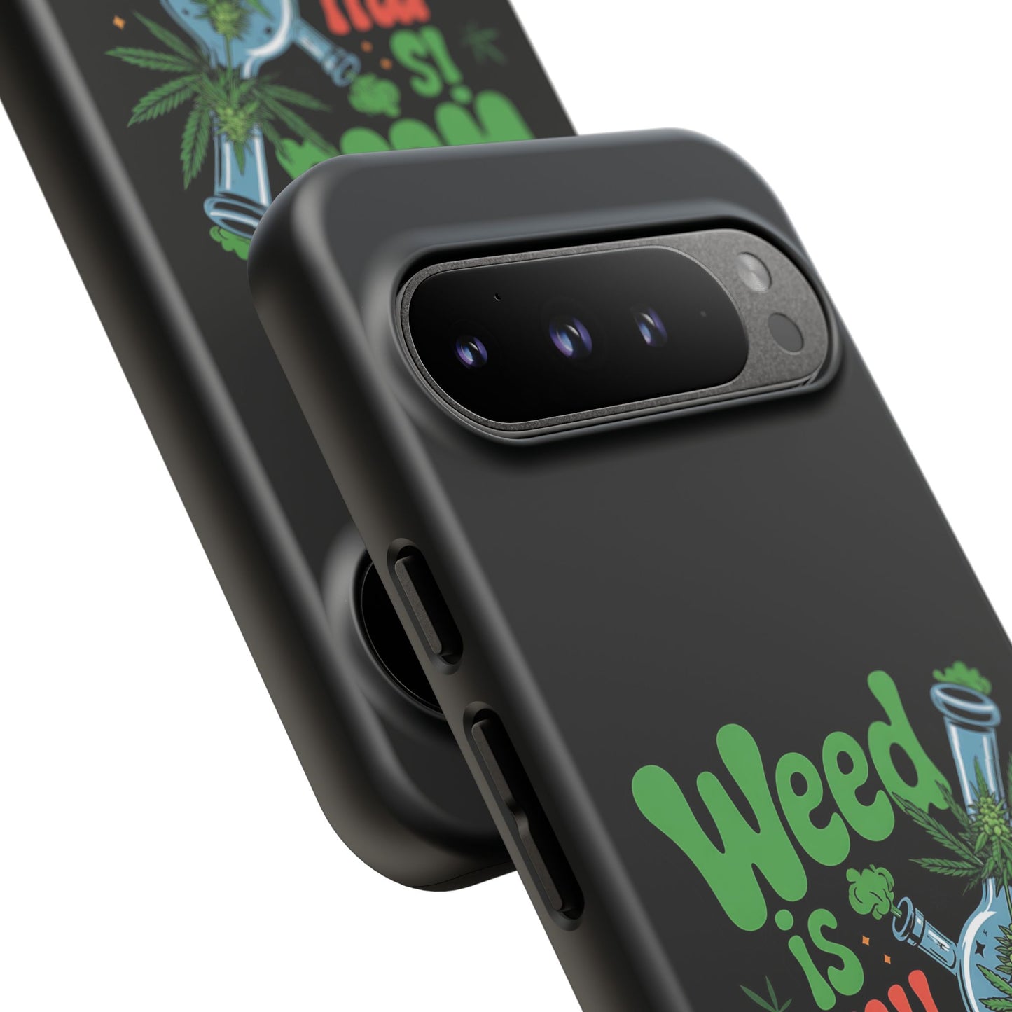 Phone Case — "Weed Is My Therapy" Retro Cannabis Design