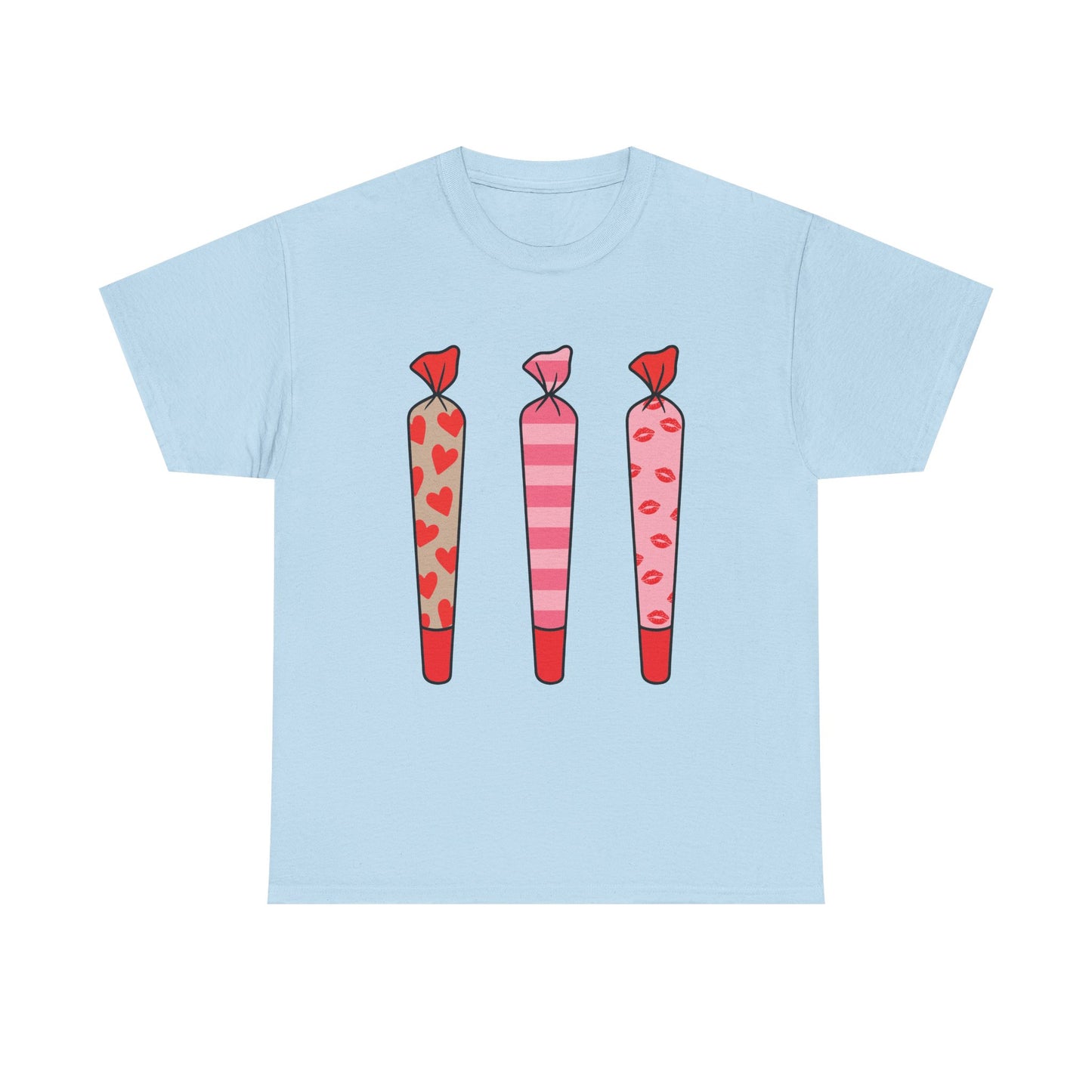 Valentine Joints Tee — Cute Pink Heart Joint Graphic T-Shirt