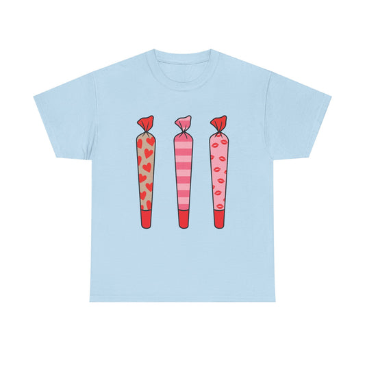 Valentine Joints Tee — Cute Pink Heart Joint Graphic T-Shirt