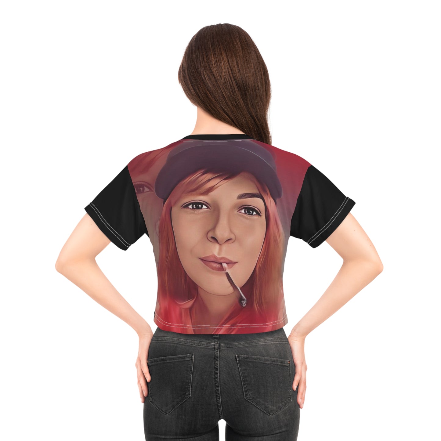 Ganja Girl Crop Tee | 420 Shirt | Gift for her | Abstract Clothing