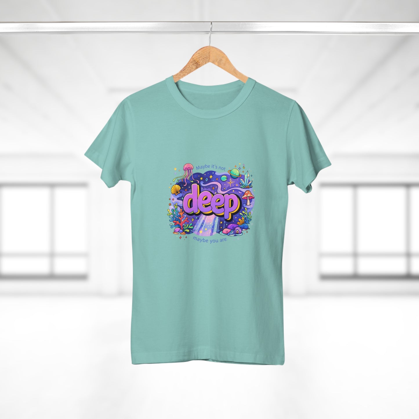 Deep Ocean Graphic T-Shirt — "Deep" Colorful Underwater Design