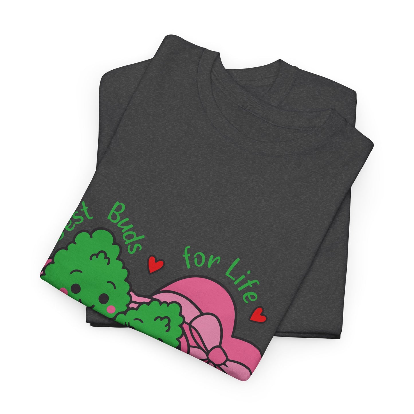 Friendship Heart Tee — “Best Buds for Life” Cute Plant Friends Valentine T‑Shirt