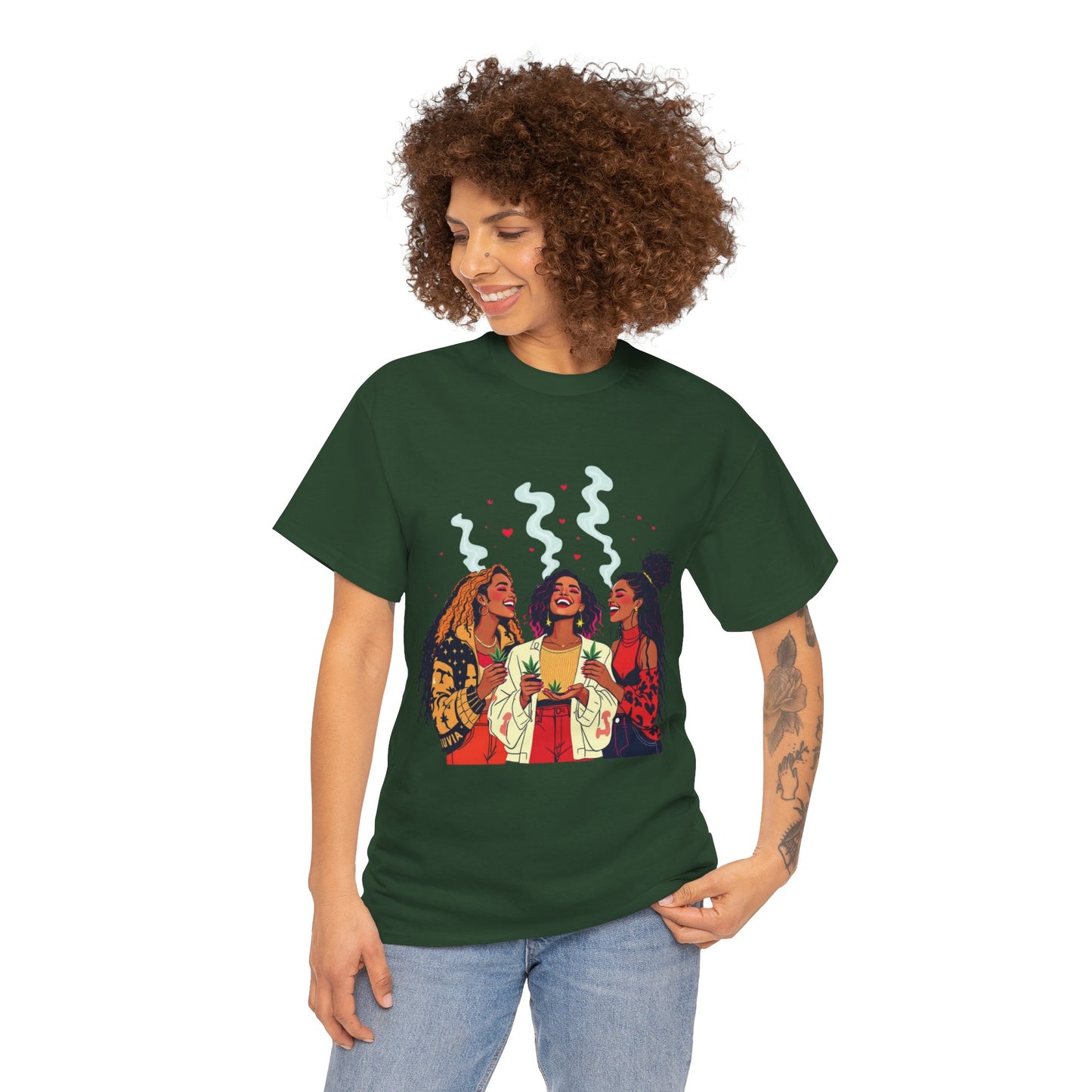 Sisterhood Vibes T-Shirt — Joyful Diverse Women Graphic Tee