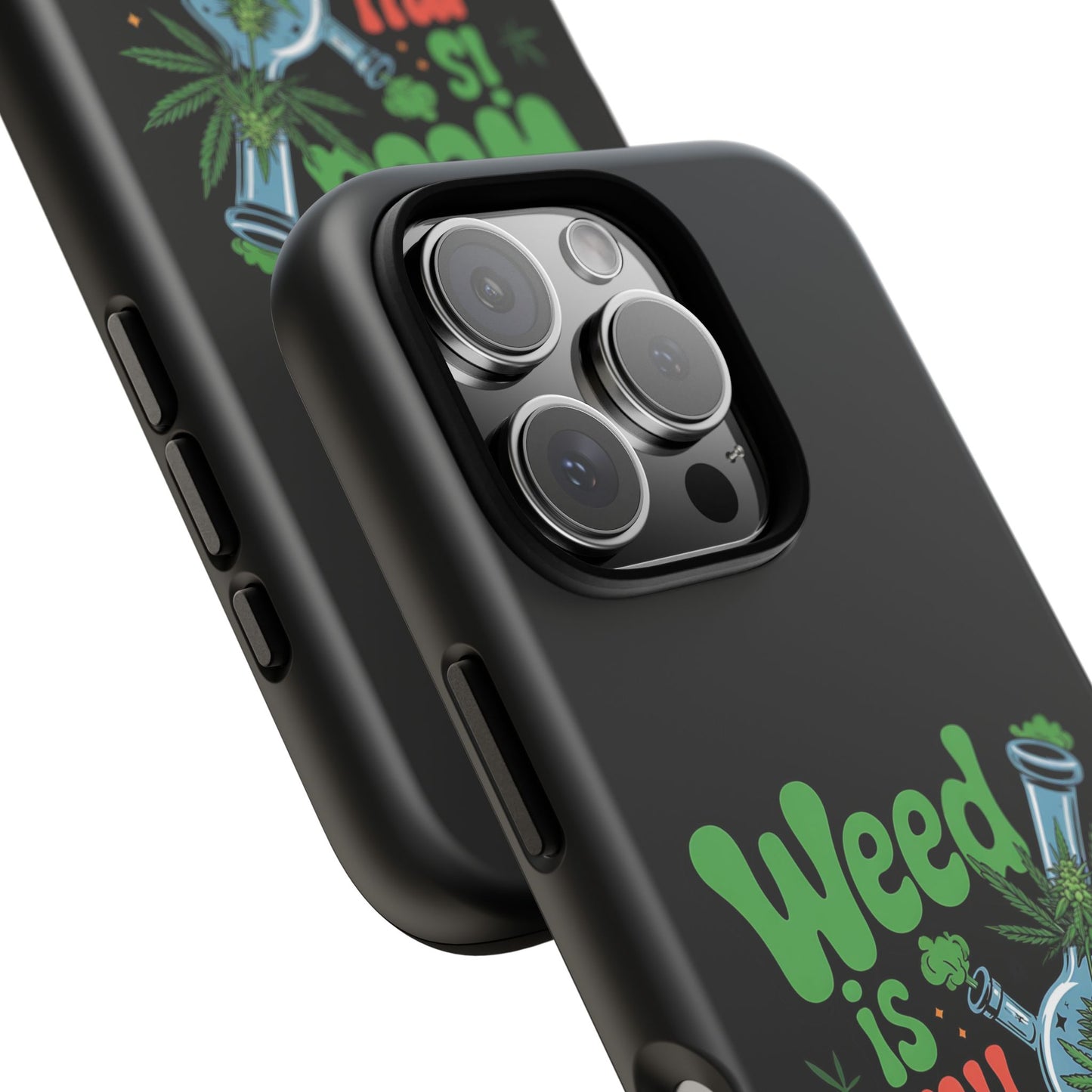 Phone Case — "Weed Is My Therapy" Retro Cannabis Design