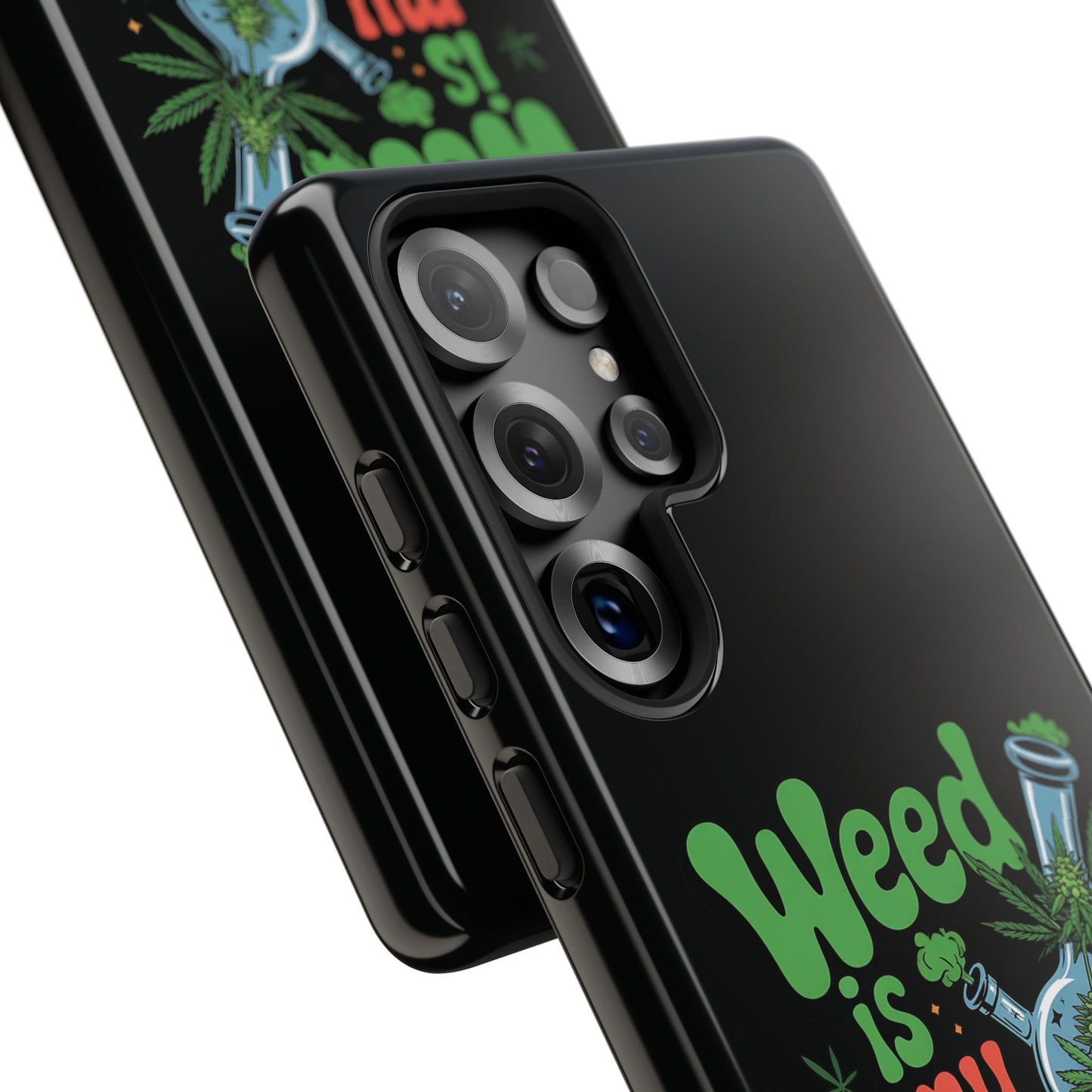 Phone Case — "Weed Is My Therapy" Retro Cannabis Design