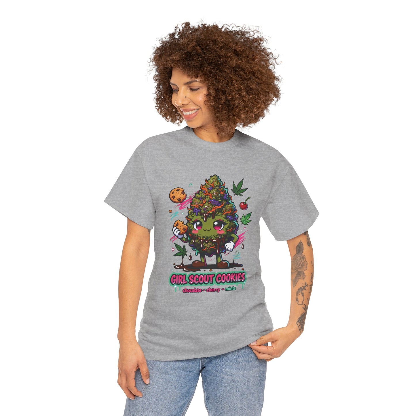 Girl Scout Cookies 420 Tee — Cute Bud Character Graphic T-Shirt