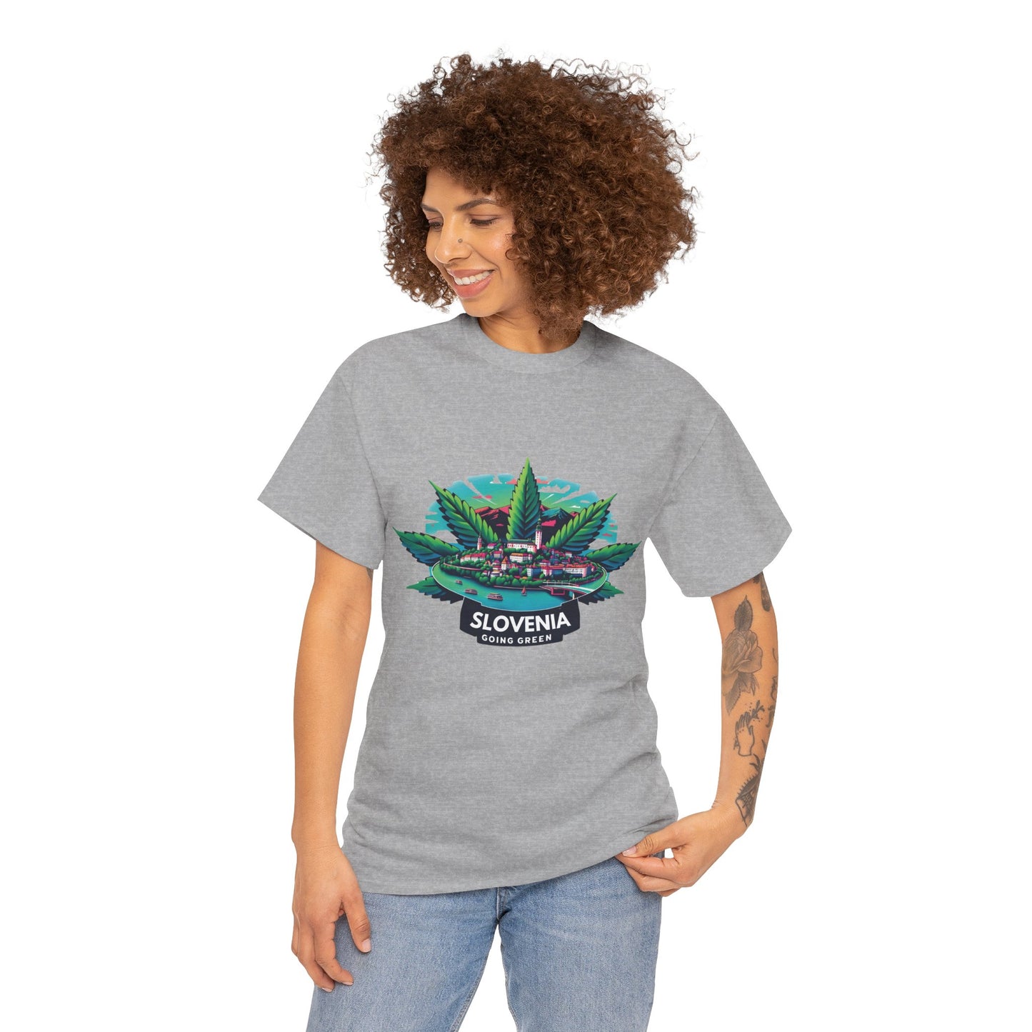 Slovenia is Going Green Heavy Cotton Tee