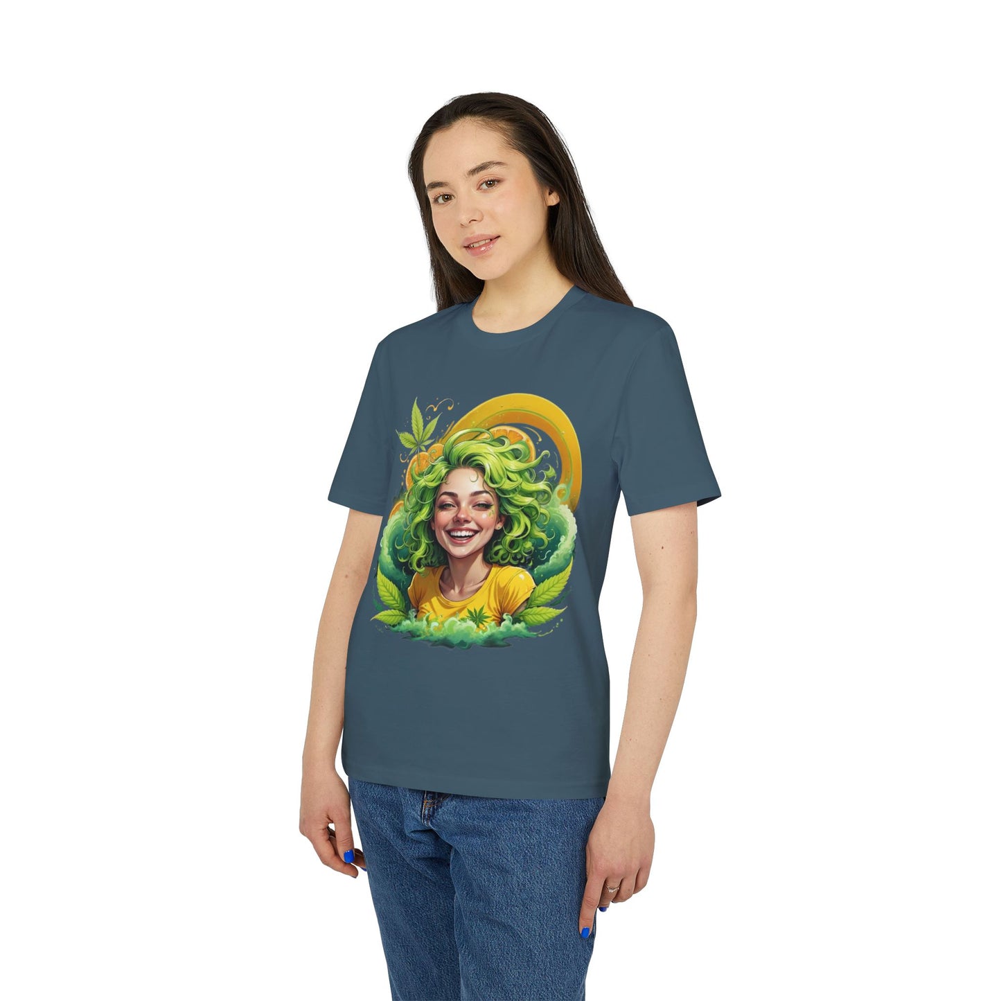 Herbal Vibes T-Shirt — "Girl Gone Herbal" Green Goddess Graphic Tee