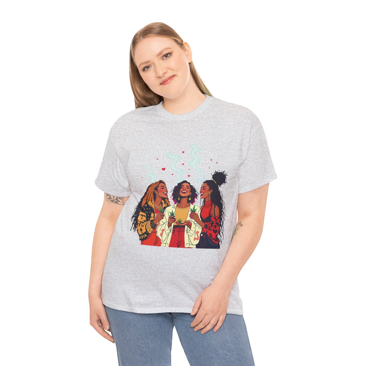 Sisterhood Vibes T-Shirt — Joyful Diverse Women Graphic Tee