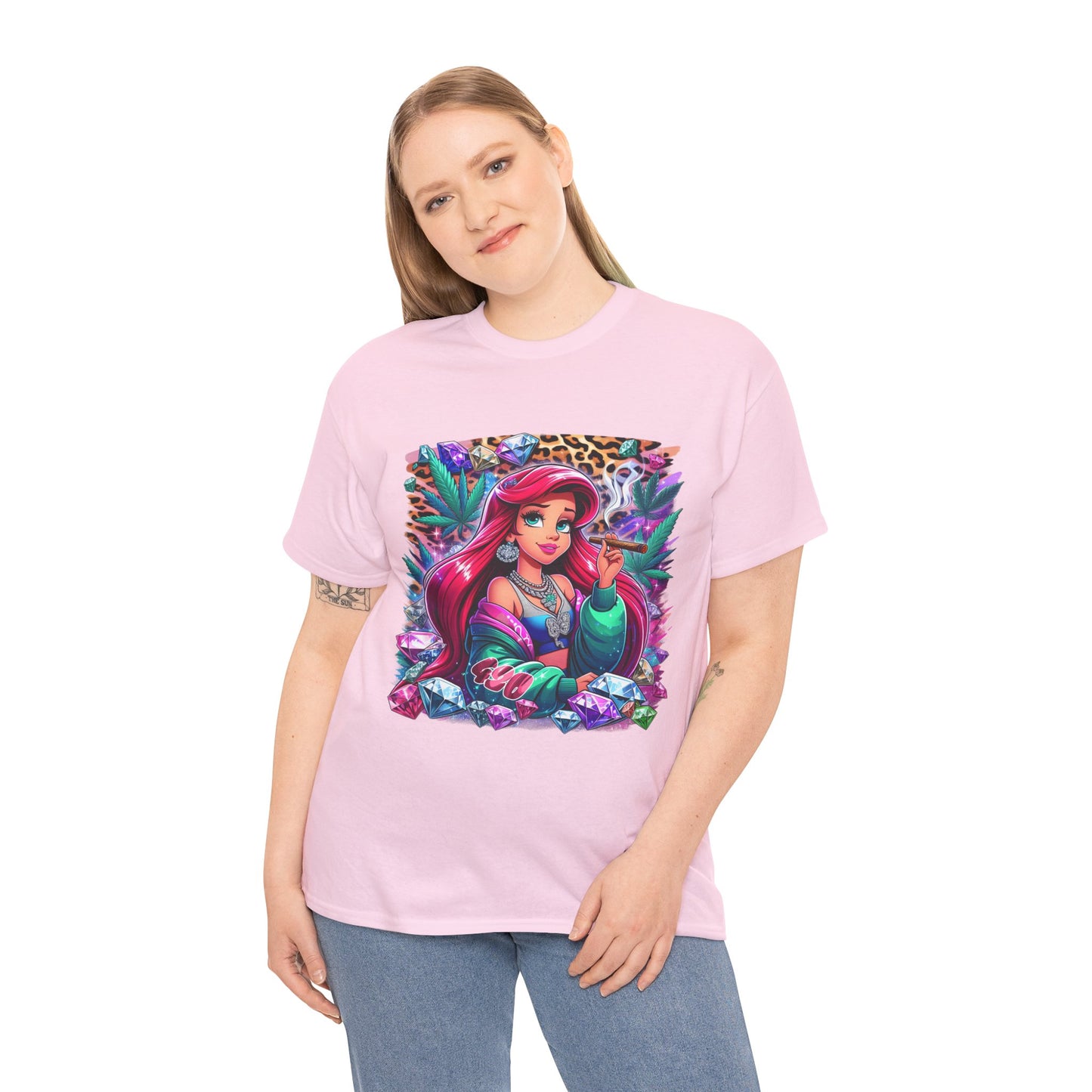 Ariel Retro Pop Art Tee — Colorful Mermaid Graphic T-Shirt