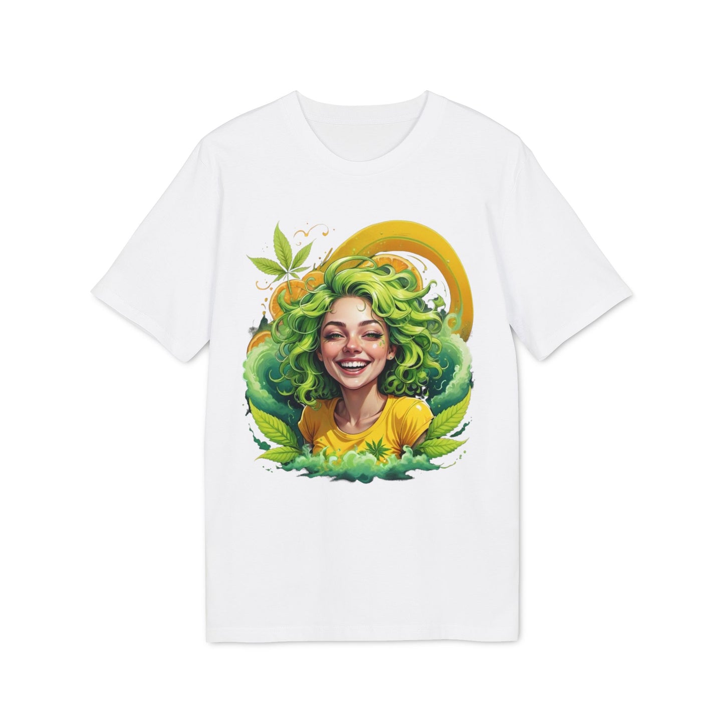 Herbal Vibes T-Shirt — "Girl Gone Herbal" Green Goddess Graphic Tee