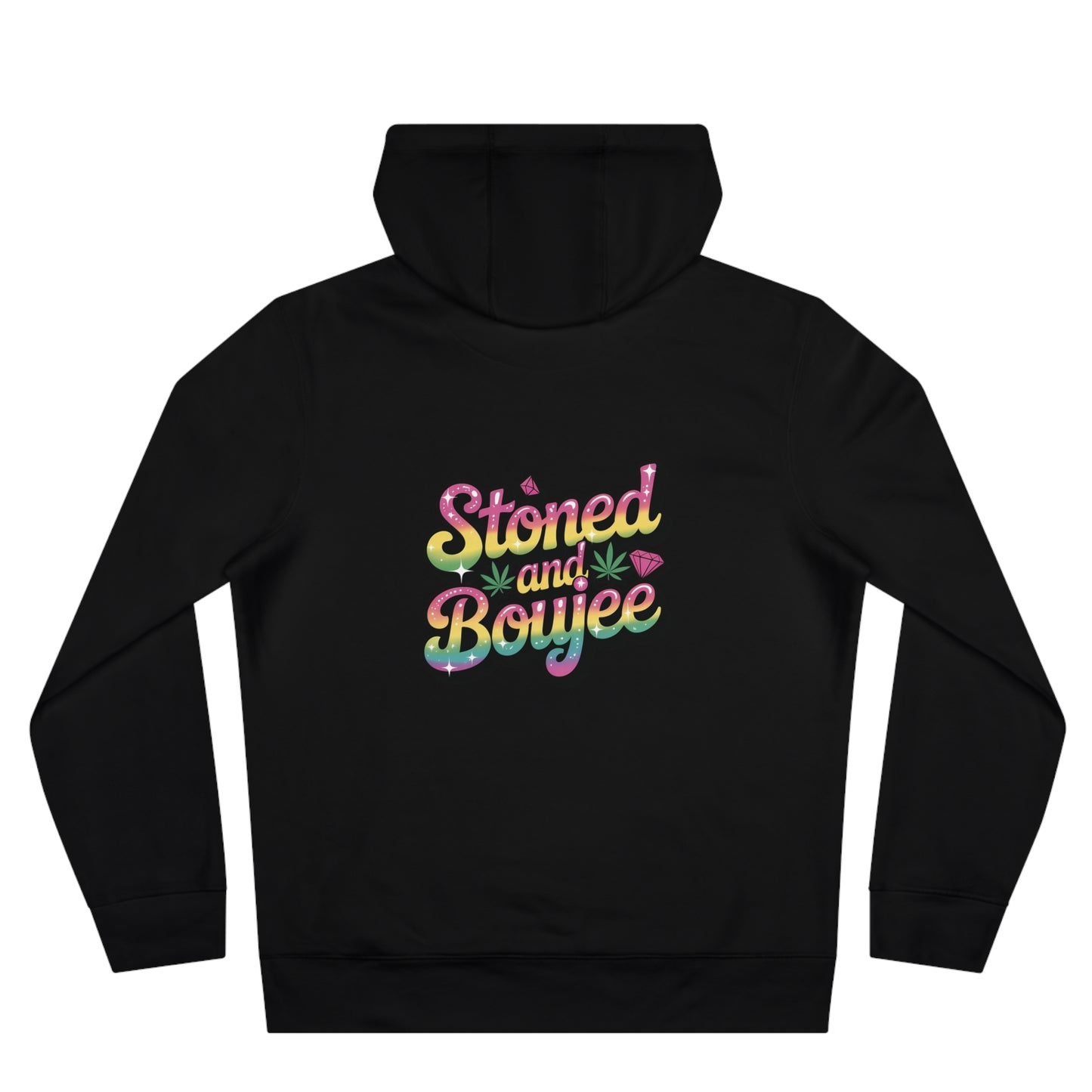 King Graphic Hoodie — 'Stoned and Boujee' Colorful Royal Queen Streetwear